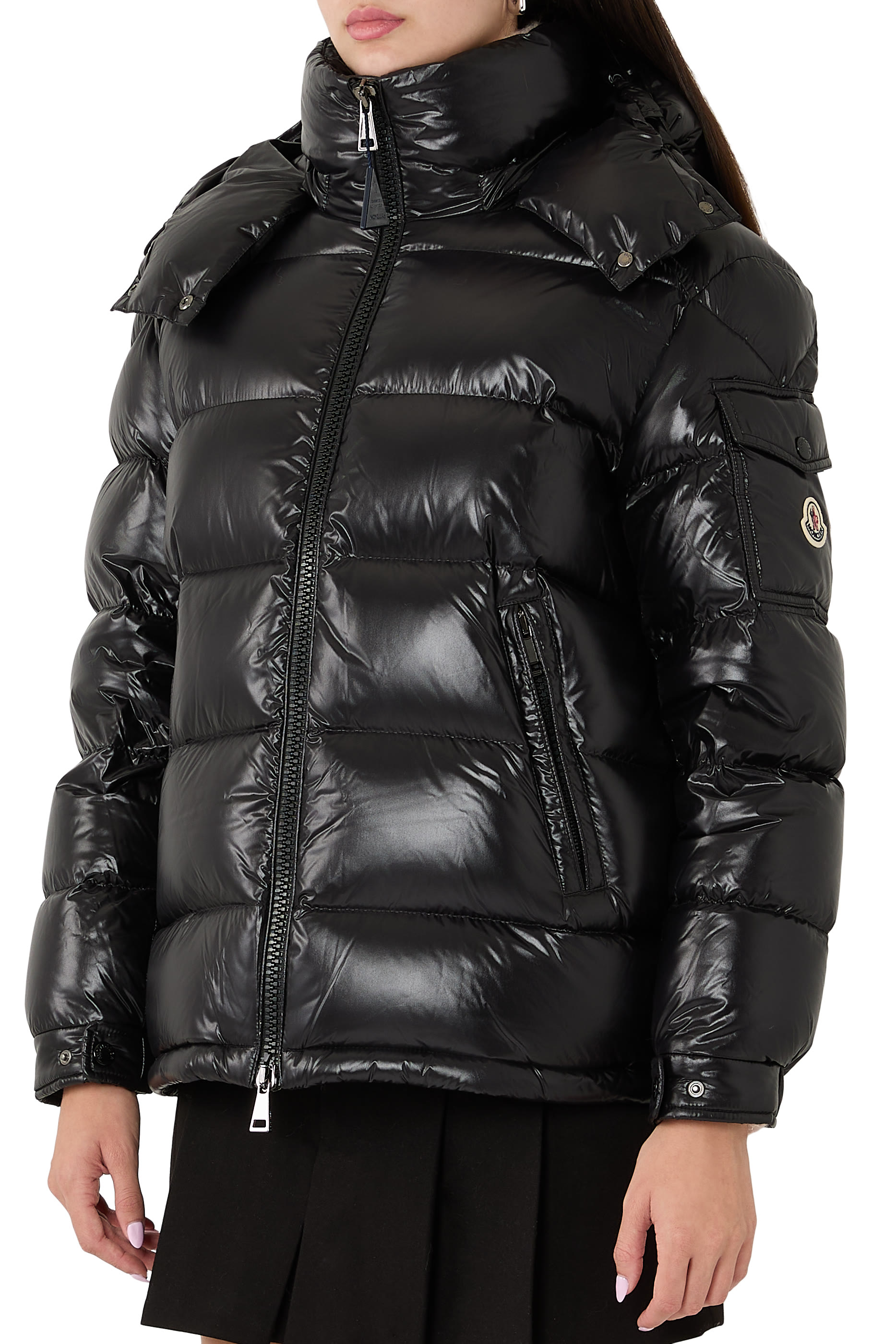 Maire Hooded Short Down Jacket
