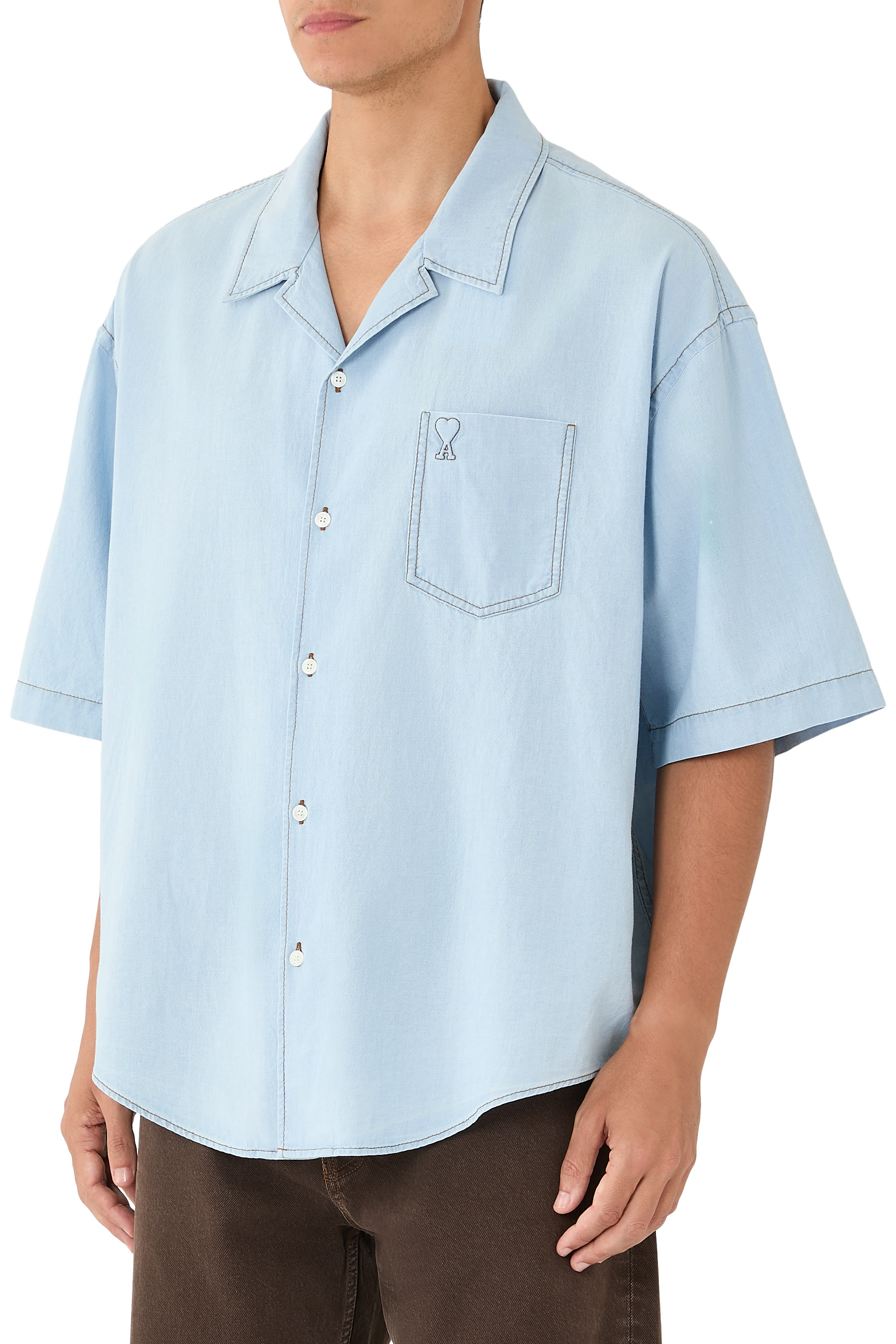 Boxy Short-Sleeve Shirt