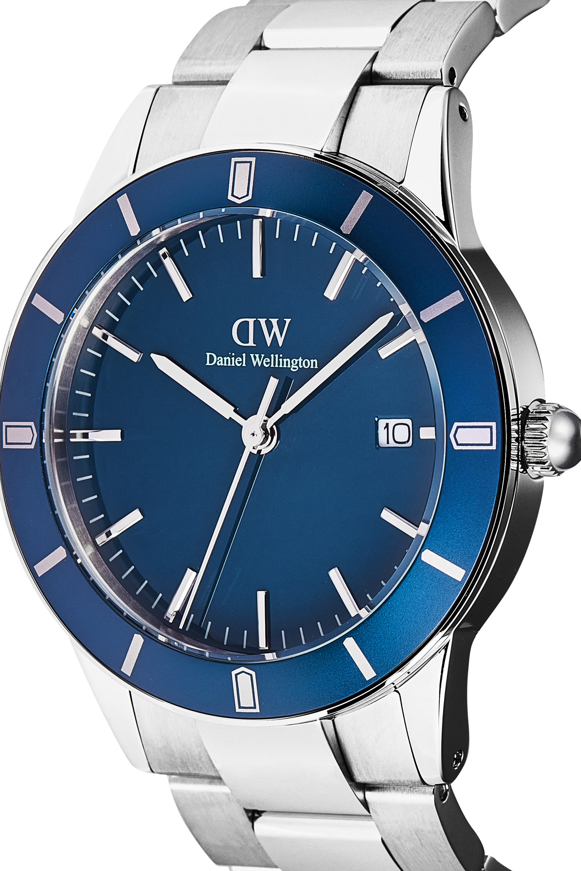 Iconic Paradigma Link Blue Enamel watch, 40mm