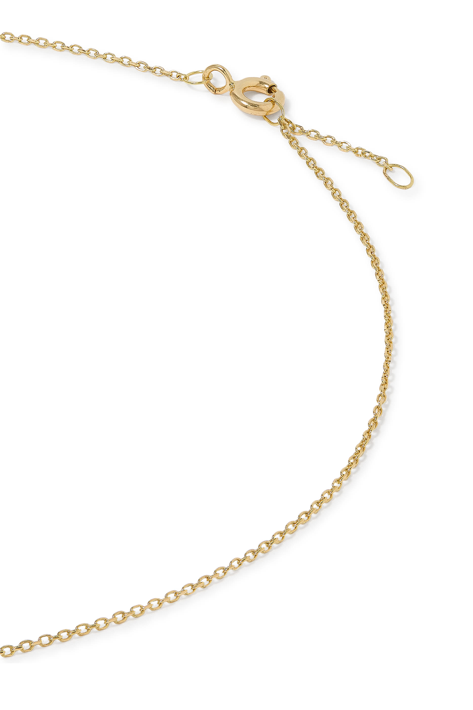 Love Spring Pendant Necklace, 18k Yellow Gold  Diamonds