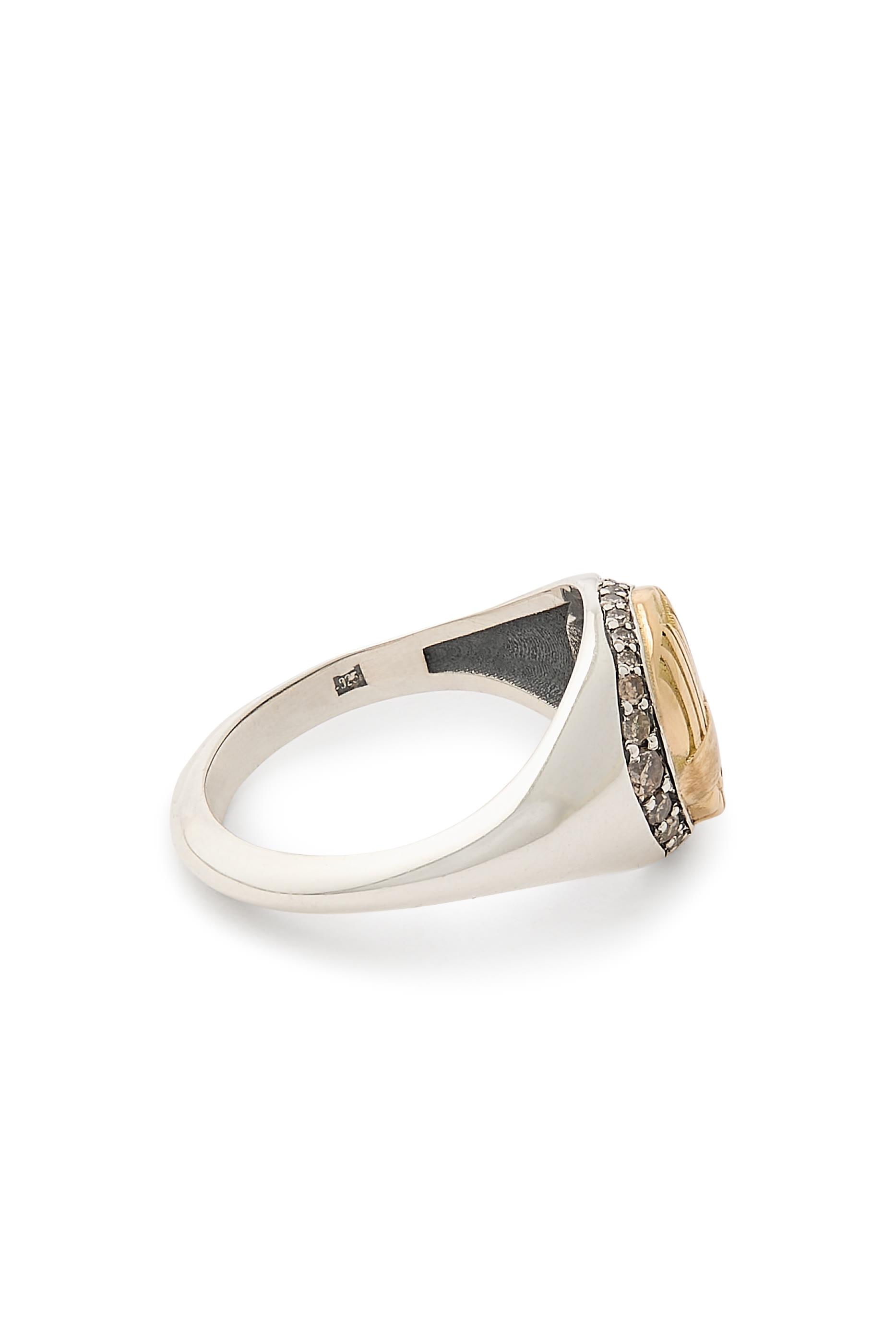 Champagne Diamond Ring, 18K Yellow Gold  Diamonds