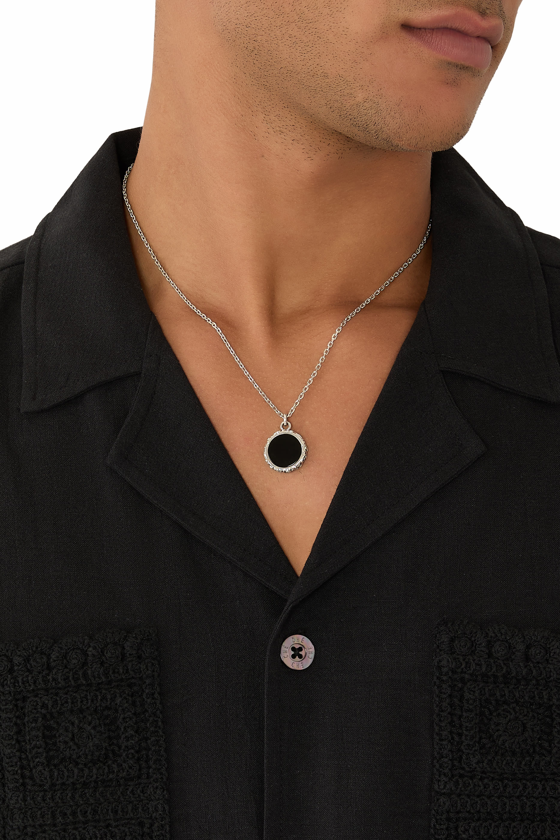 Flourish Amulet Onyx Necklace
