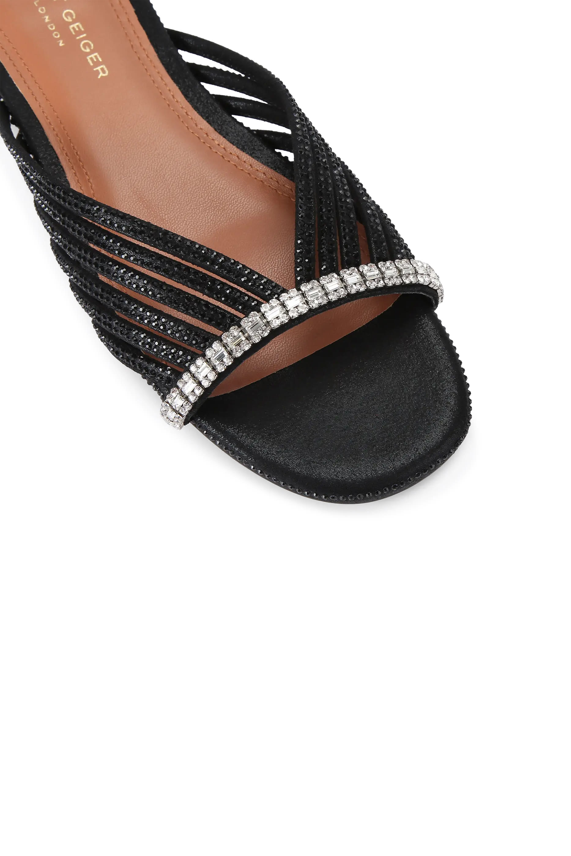Crystal Strap Flat Mules