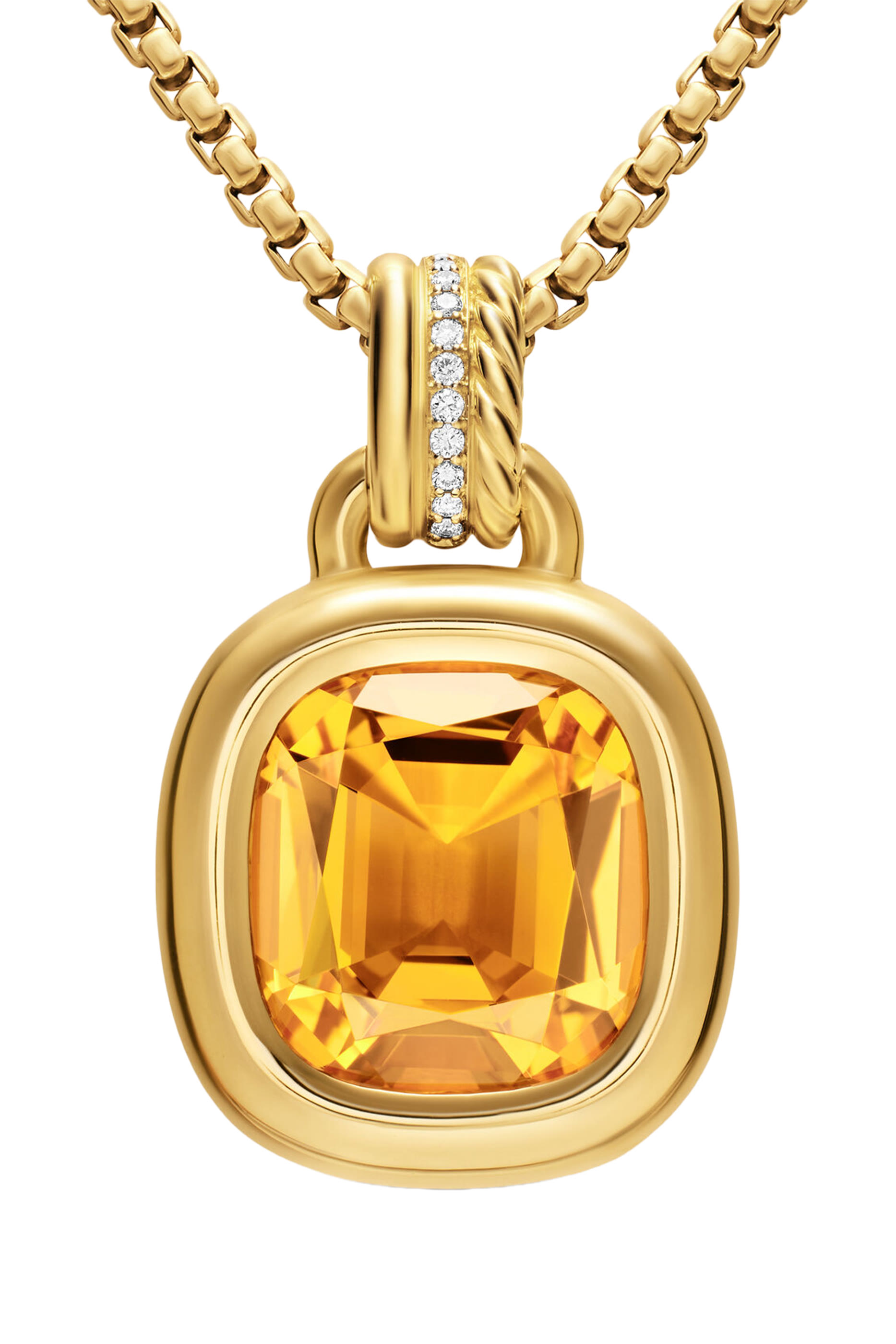 Mercer&reg; Color Amulet, 18K Yellow Gold with Citrine  Diamonds