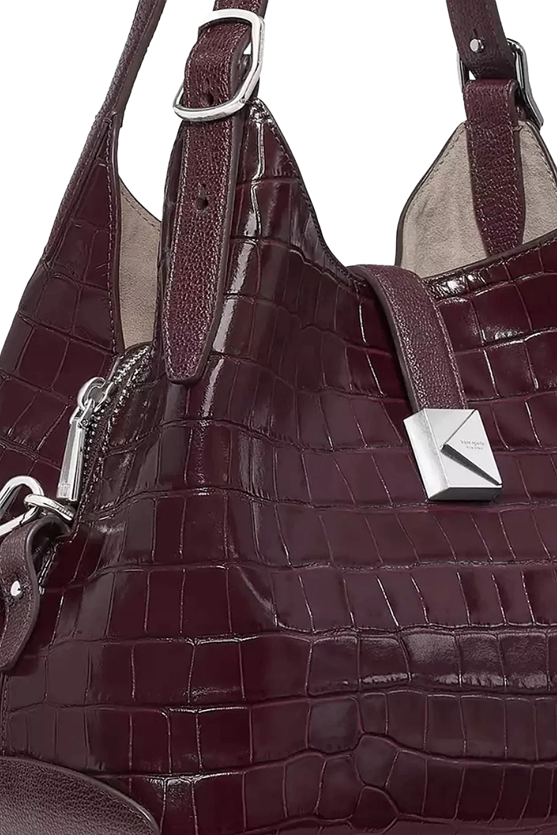 Deco Croc Embossed Crossbody Tote