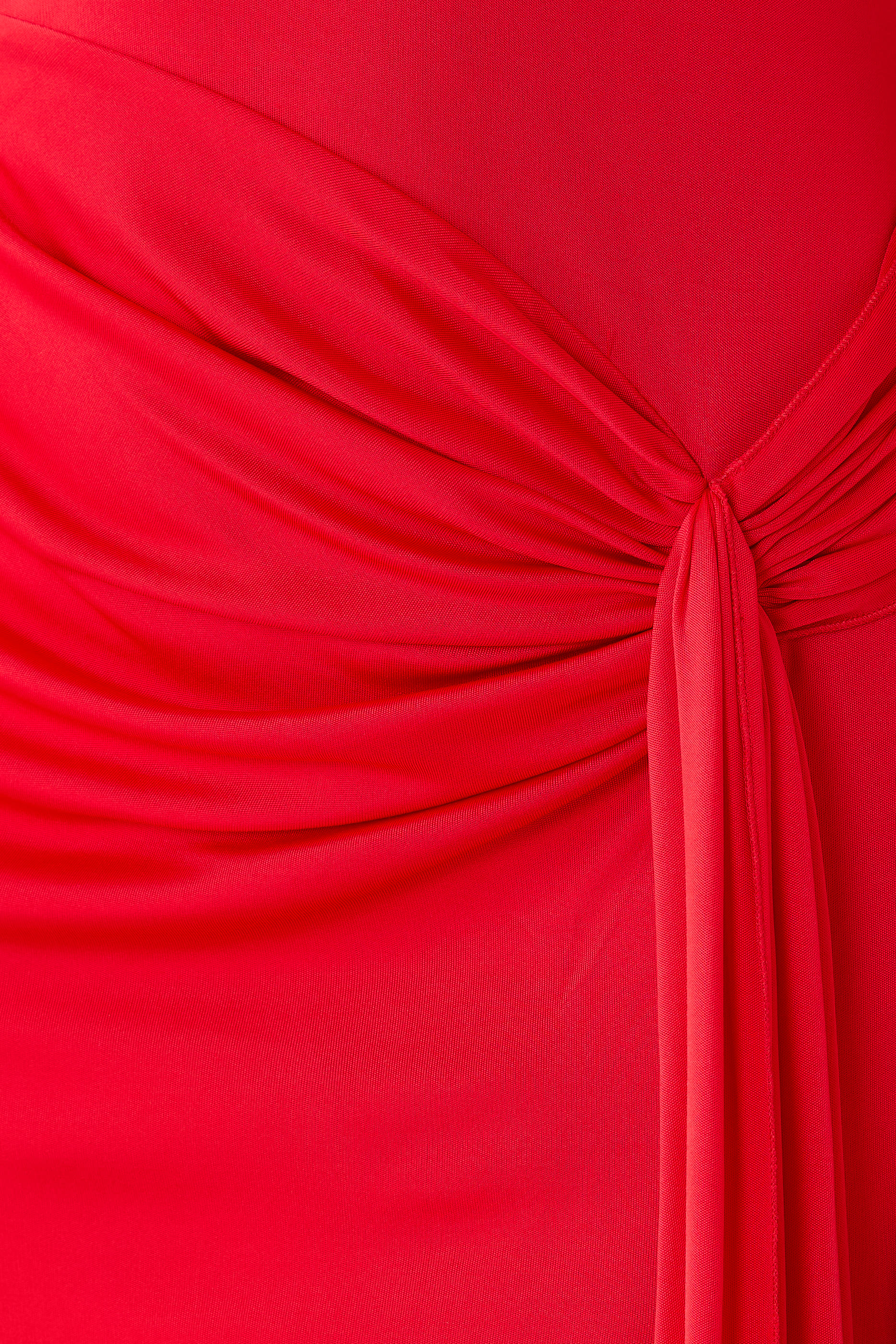 Drape Waist and One Shoulder Gown 
