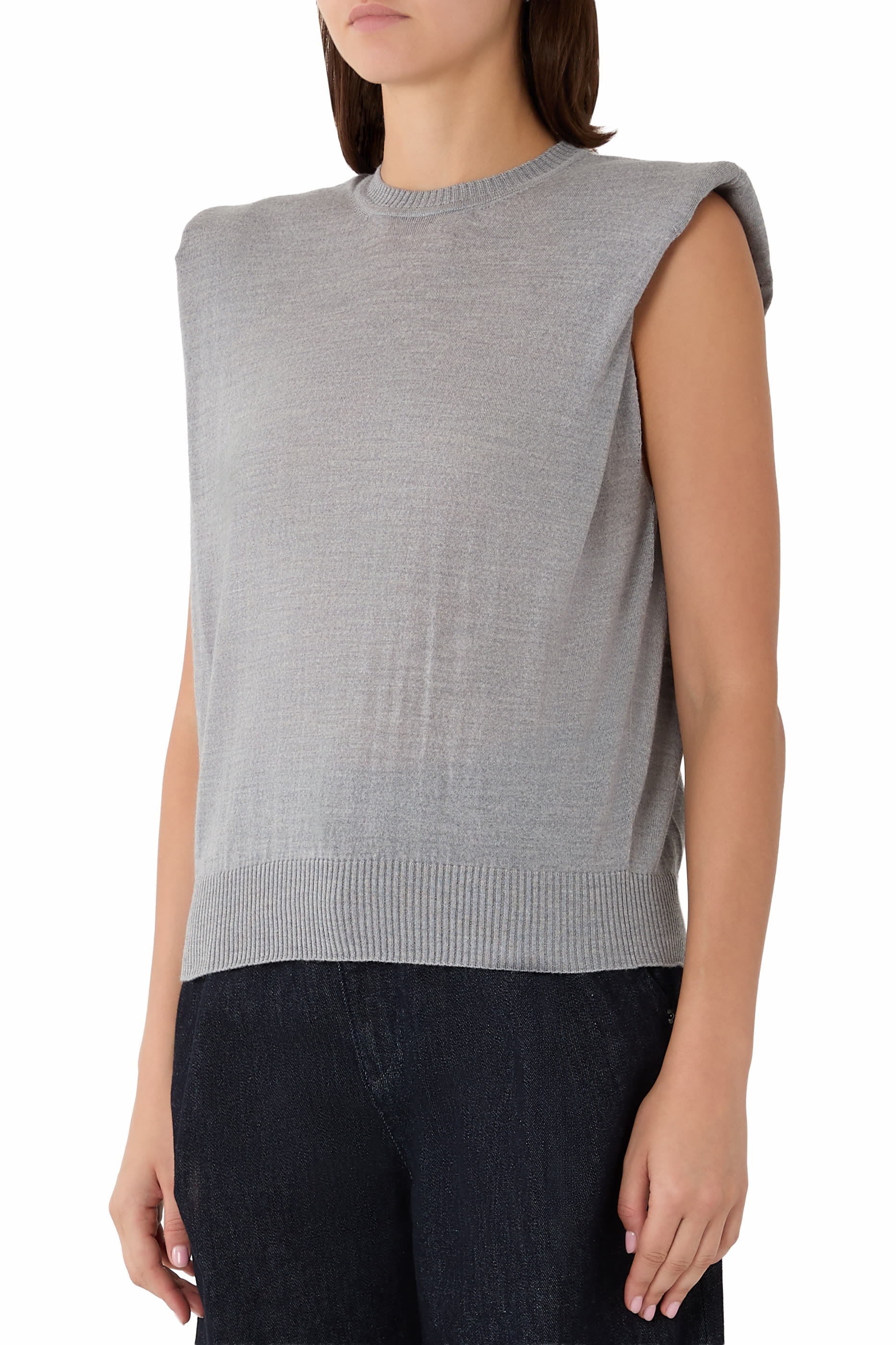 Padded Shoulders Top 