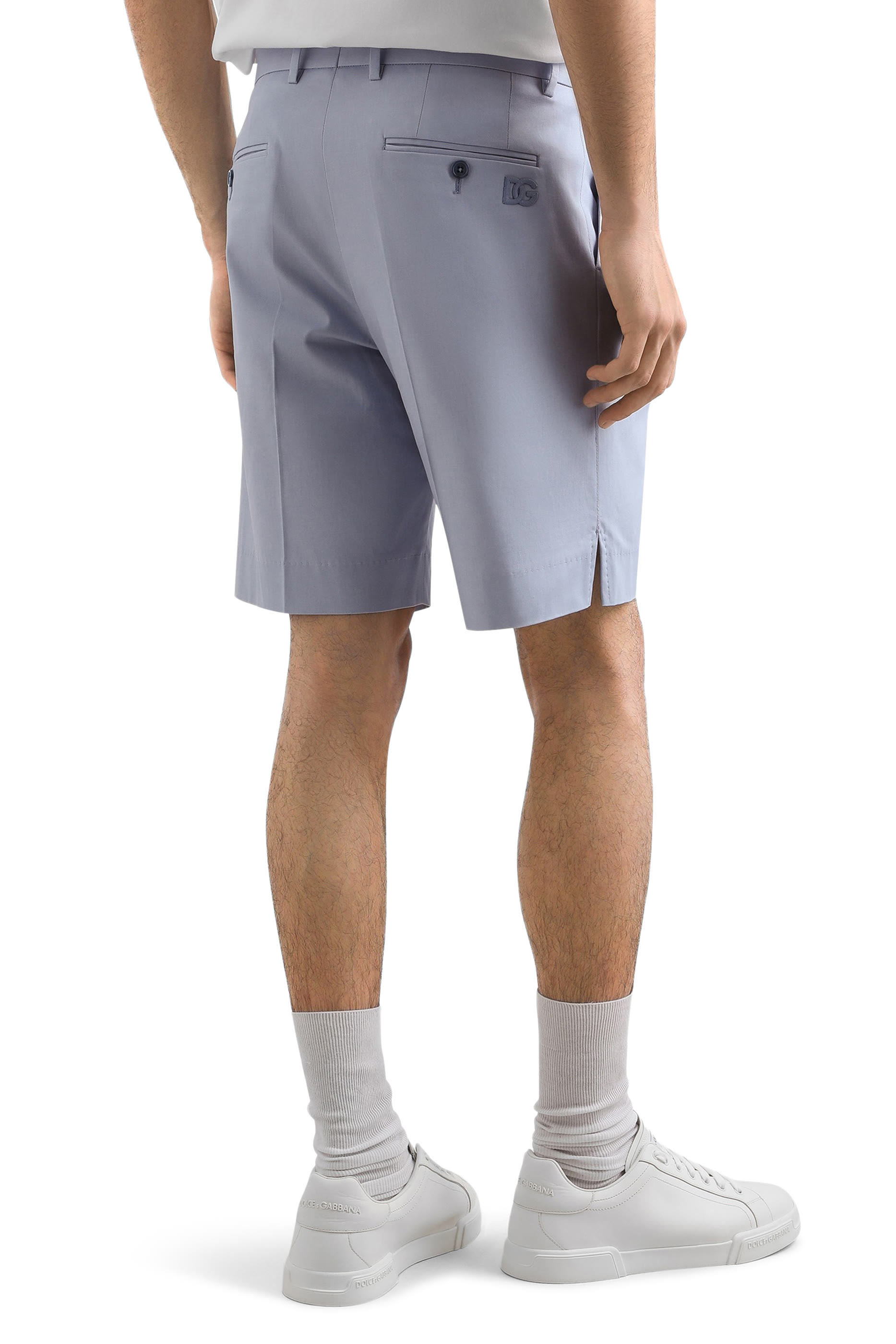 Cotton Gabardine Bermuda Shorts