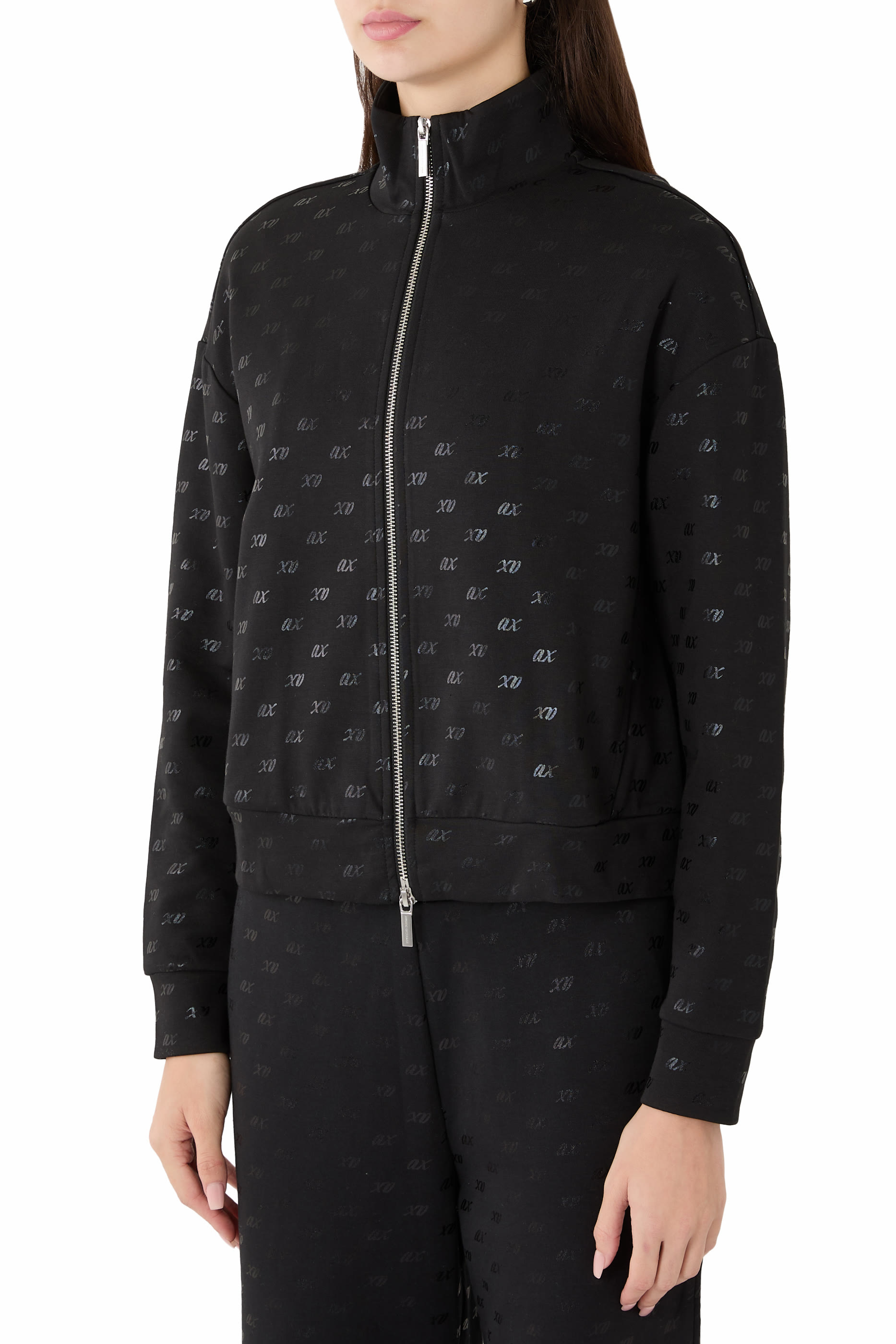 Allover Logo Print Sweatshirt