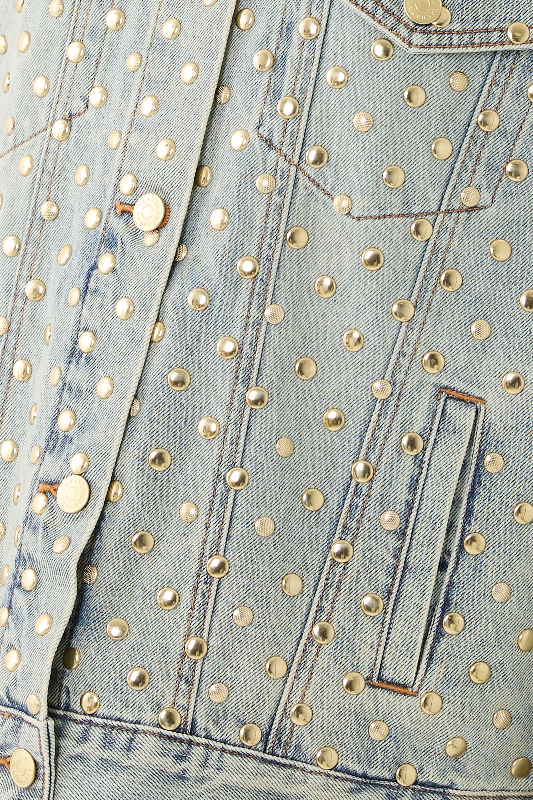 Metal Stud-Embellished Blouson Jacket