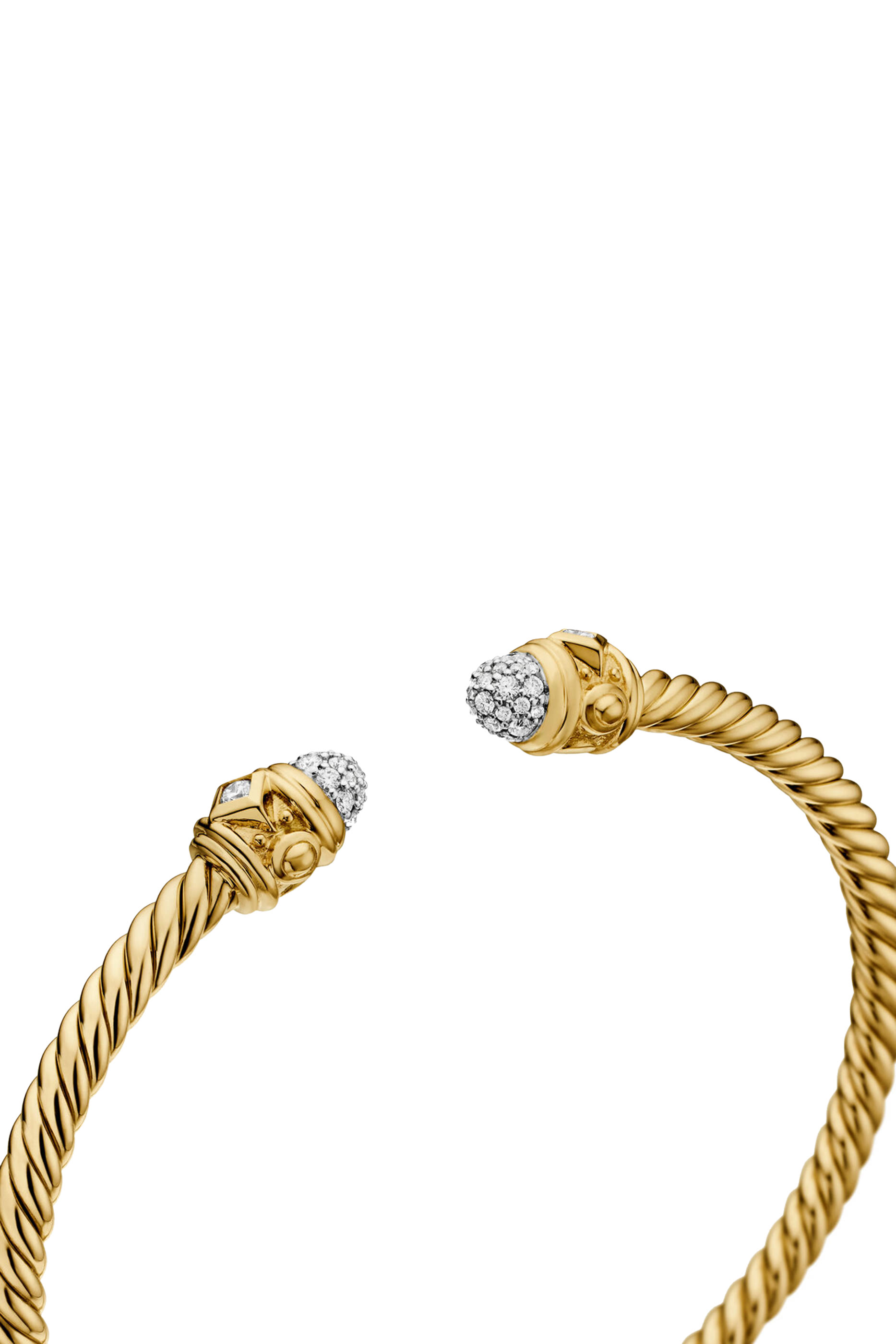 18K Yellow Gold  Diamonds Renaissance&reg; Cablespira Bracelet