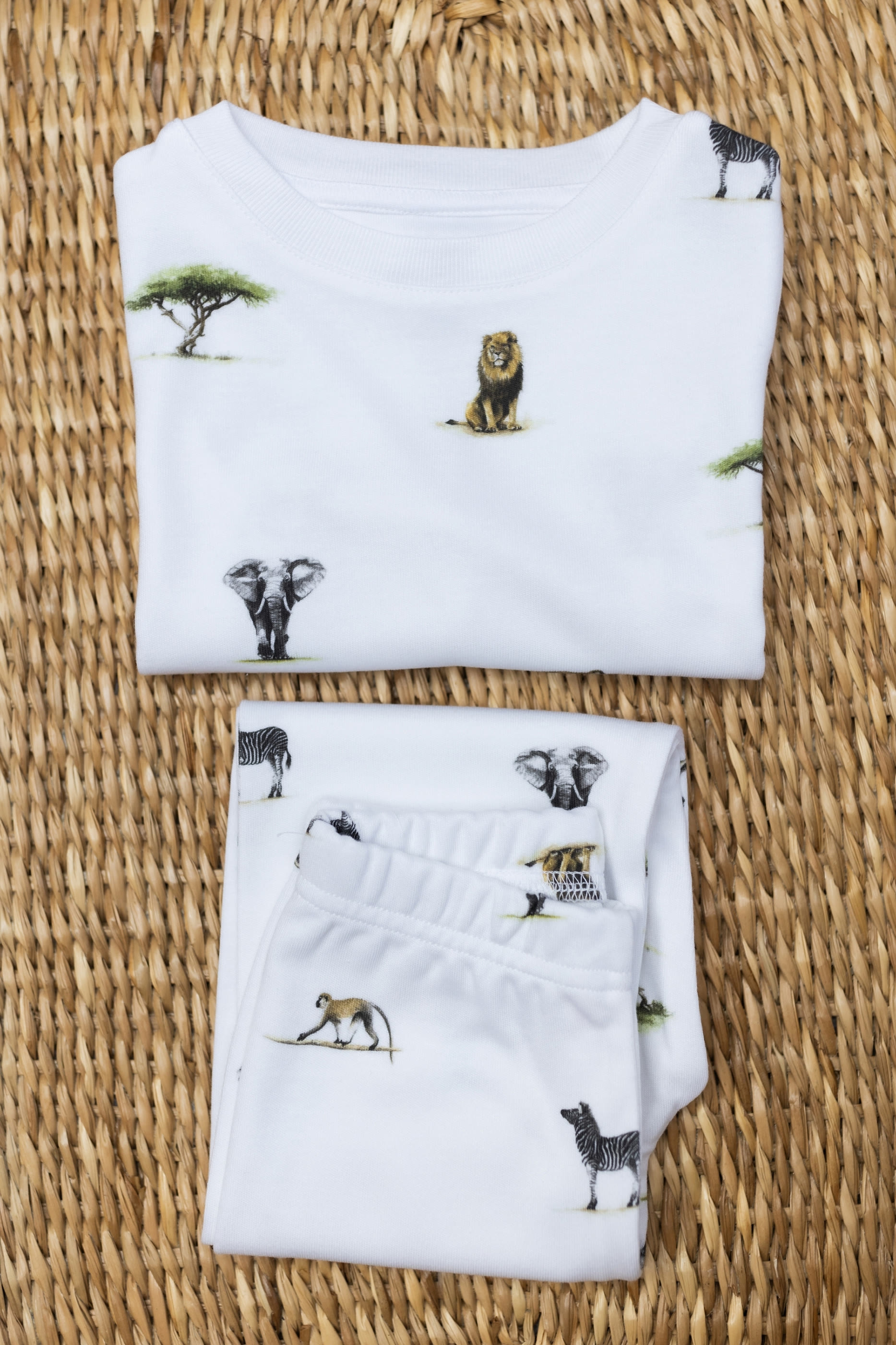 Kids Safari Print Pajamas