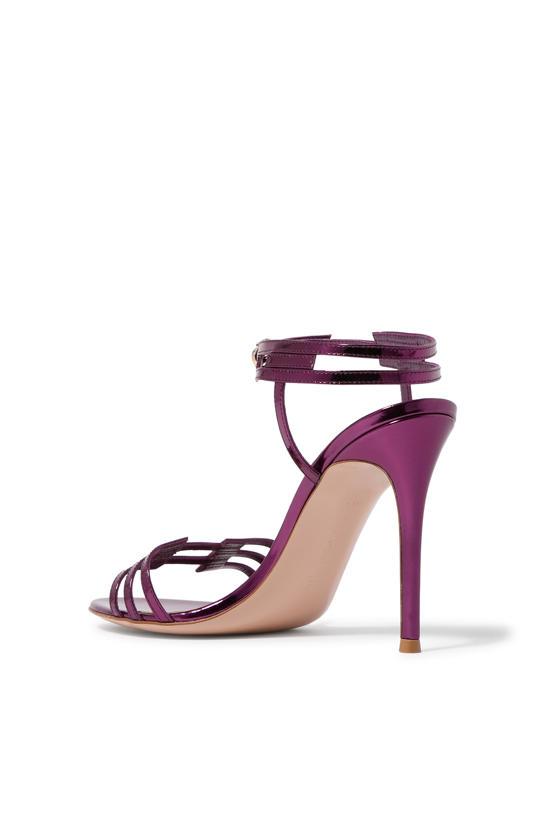 95 Sandals in Metallic Leather