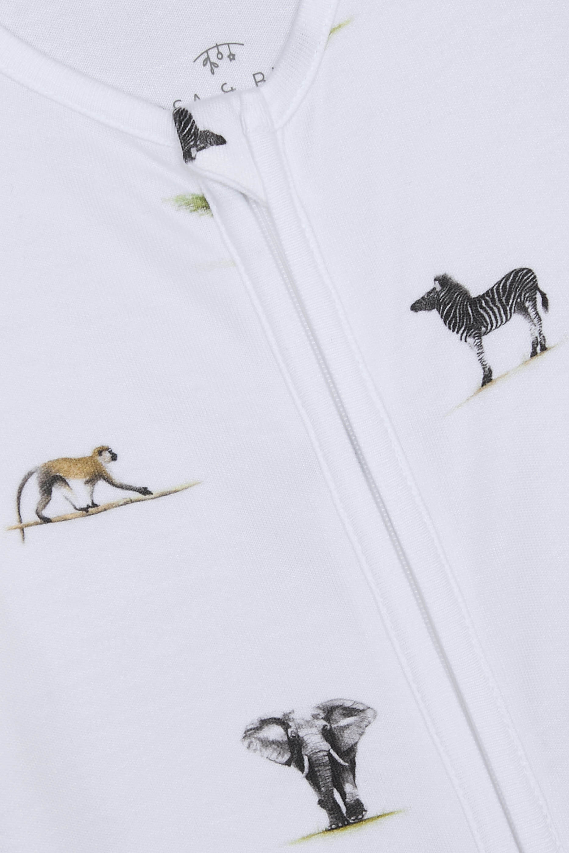 Kids  Safari Print Sleepsuit 