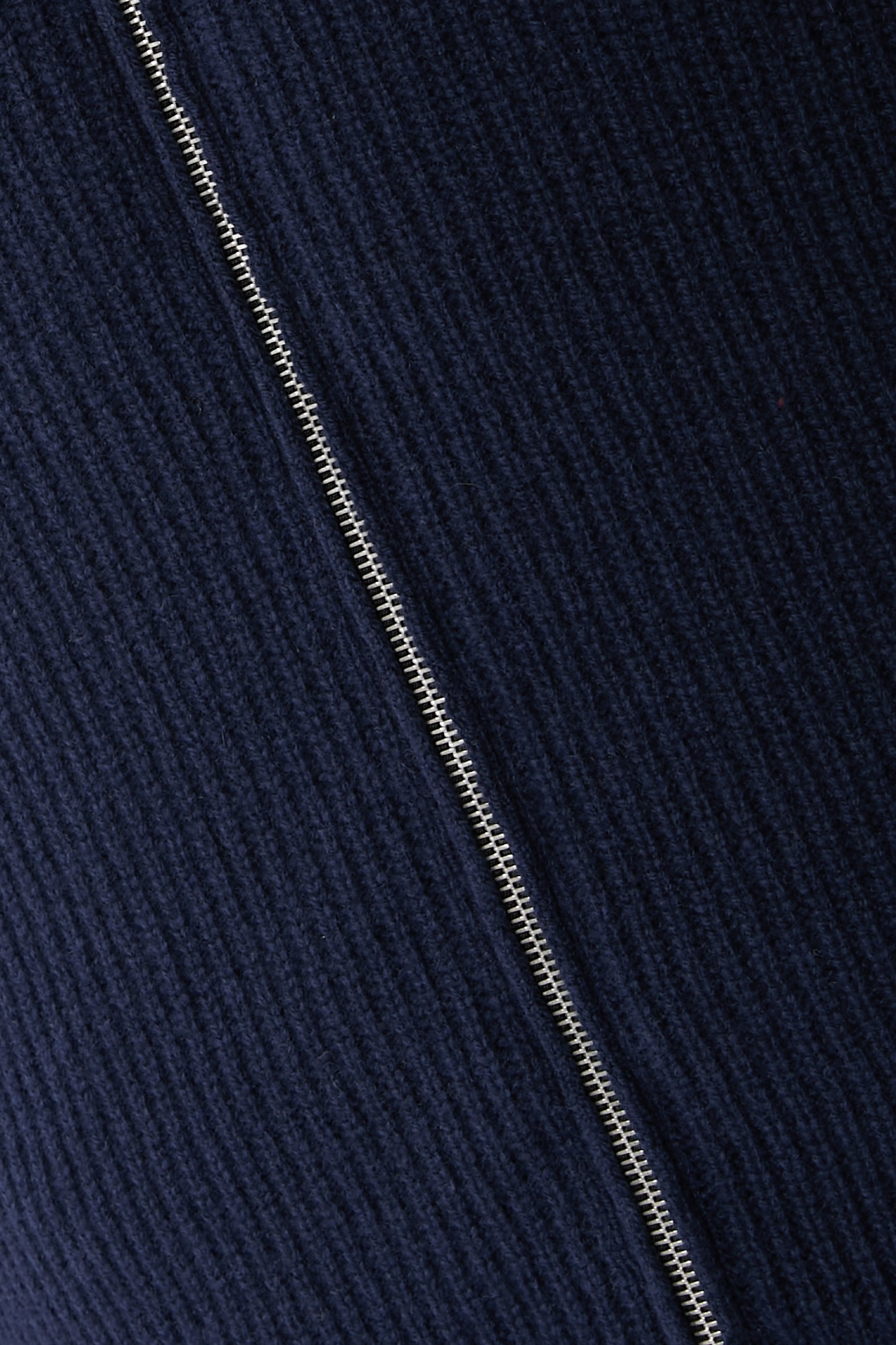 Mallam Ribbed Zip-Up Sweater