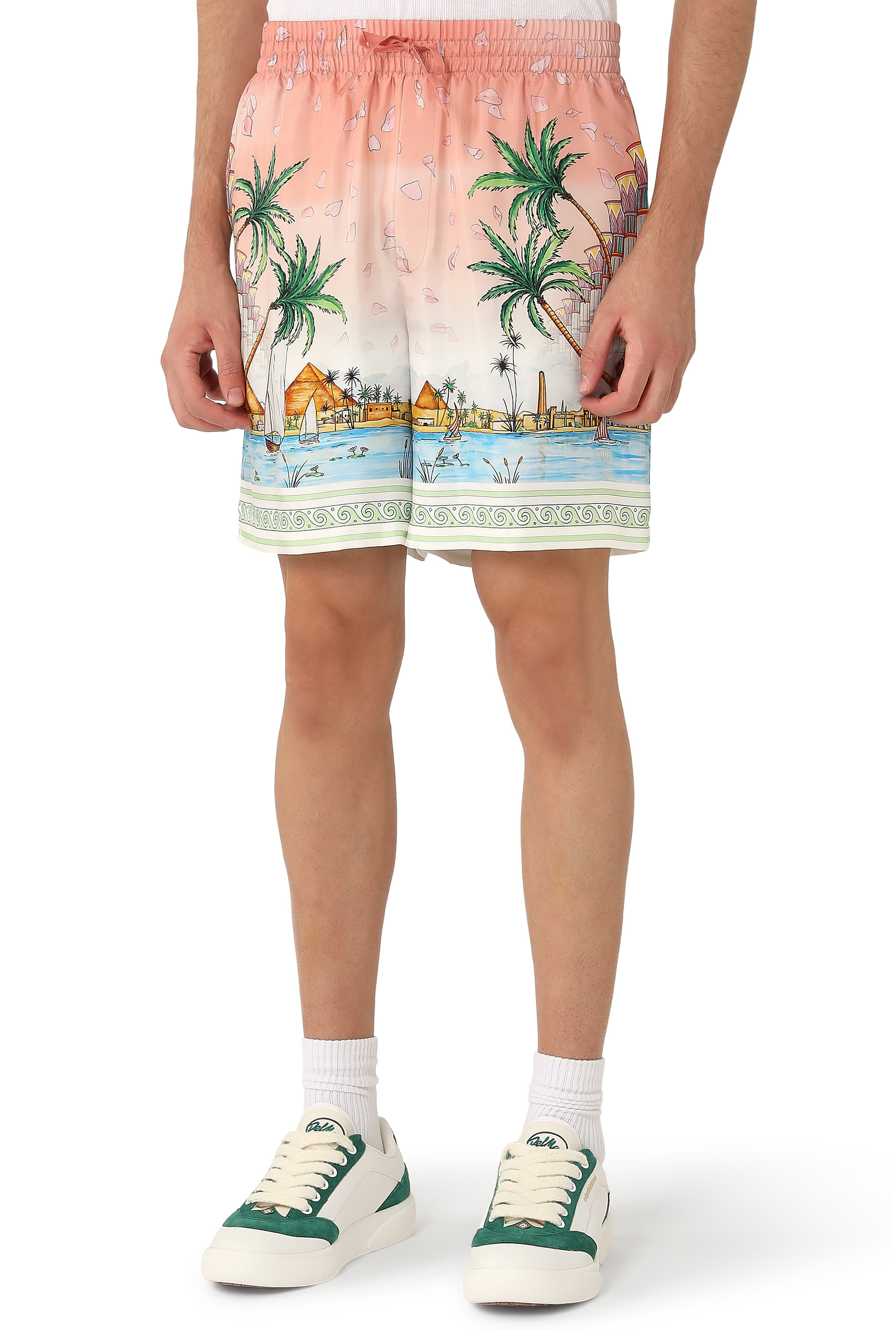 Hotel Emblem Silk Shorts