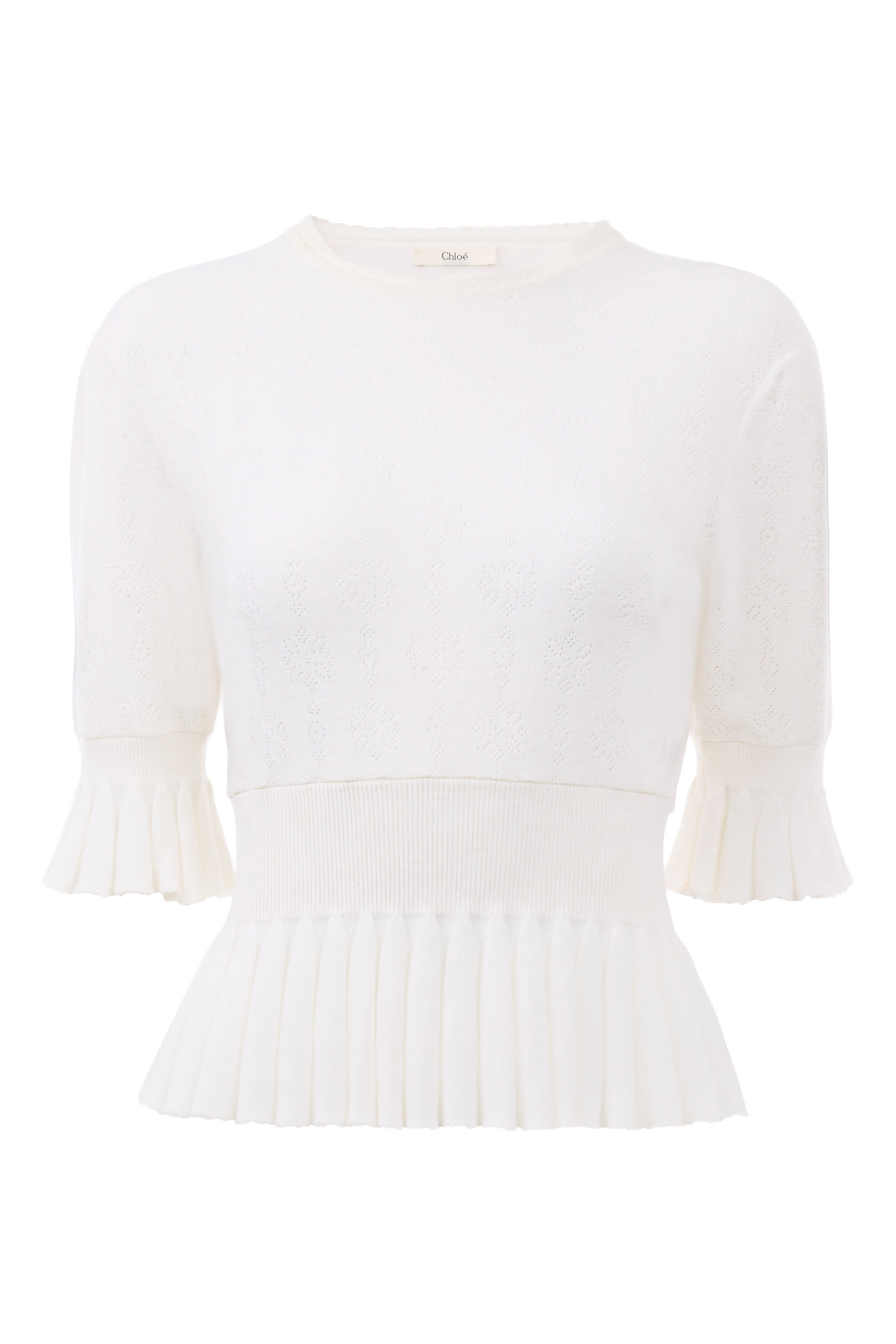 Cropped Ruffle Sweater