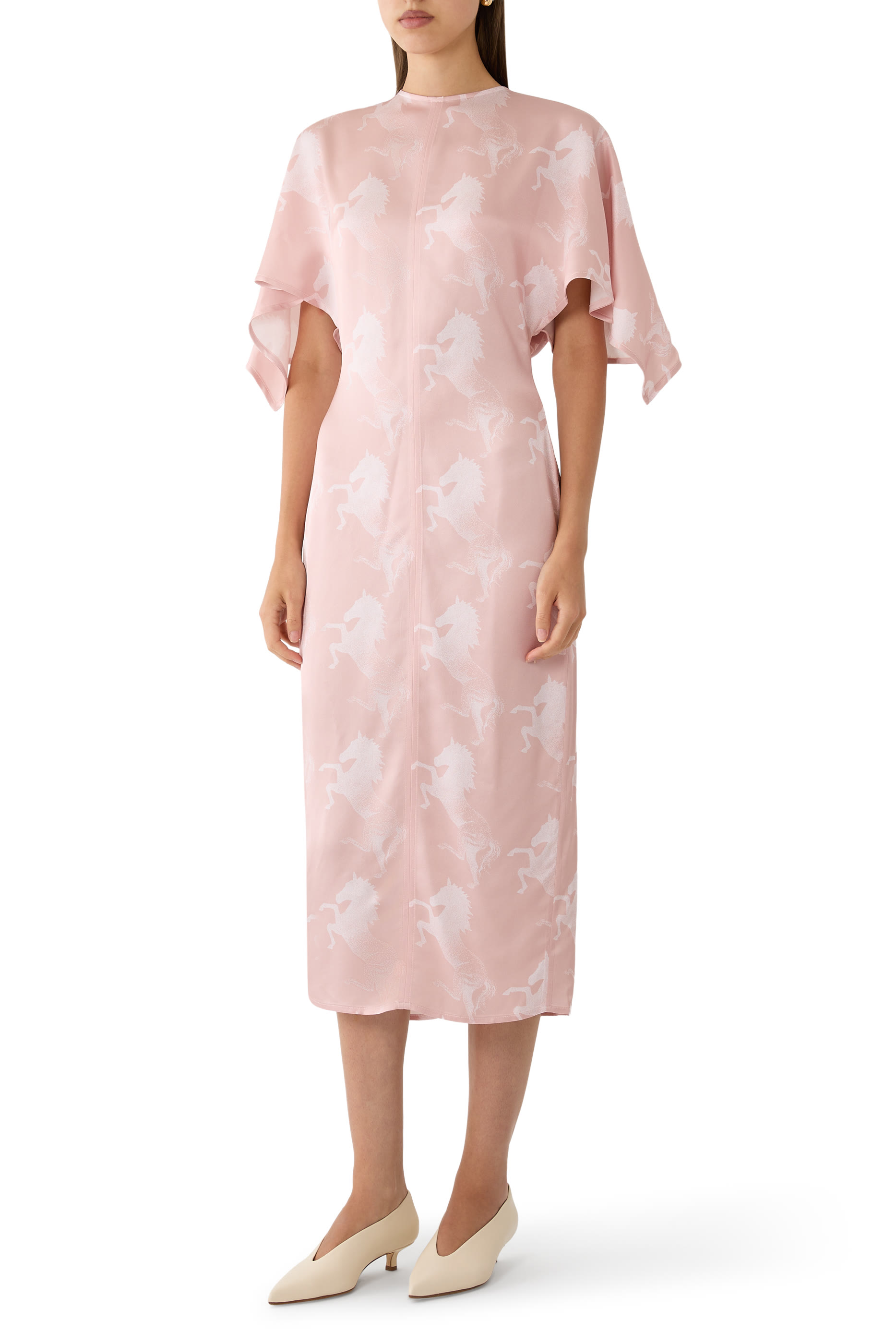 Horse Print Midi Dress