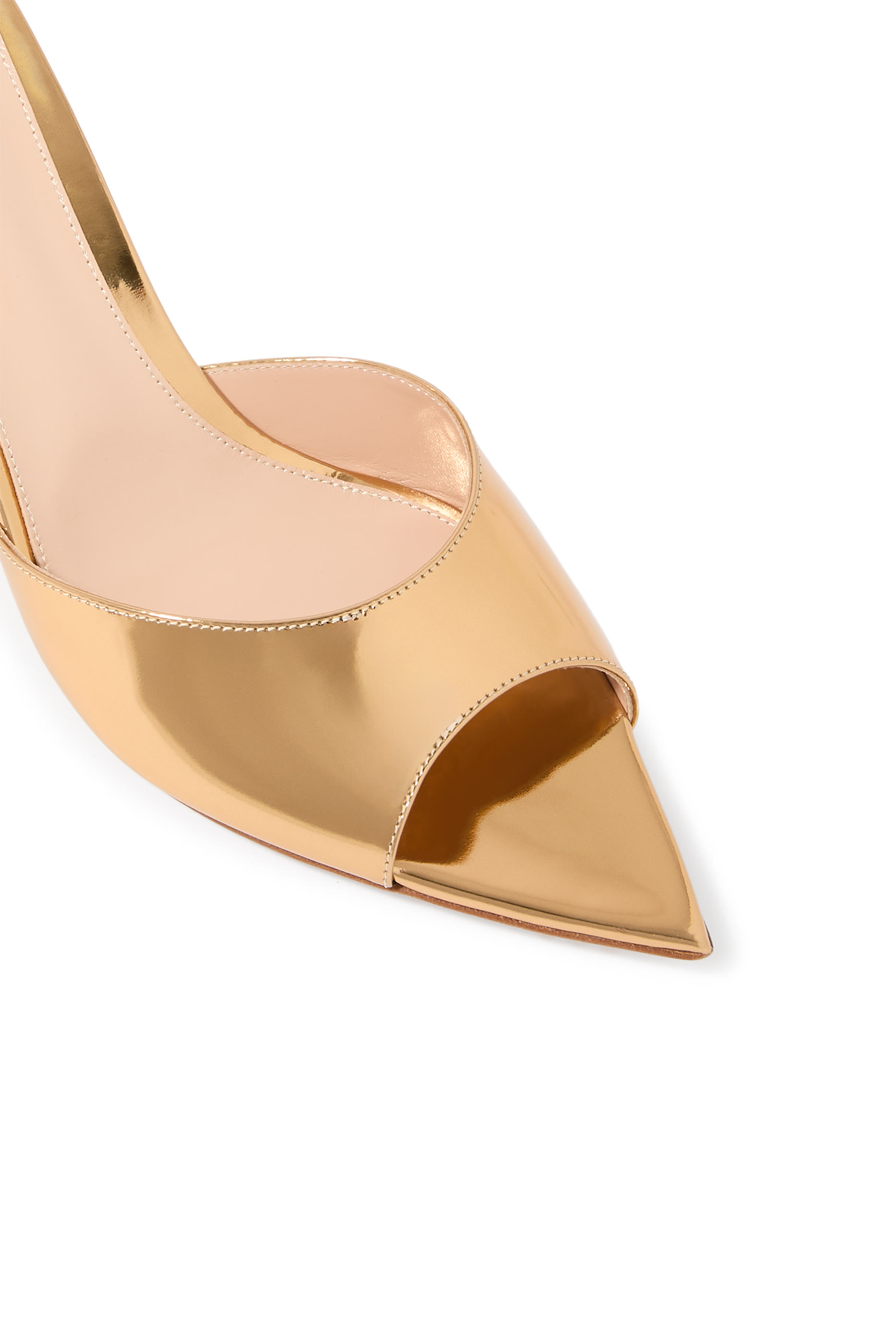 Elle 55 Mules in Metallic Leather