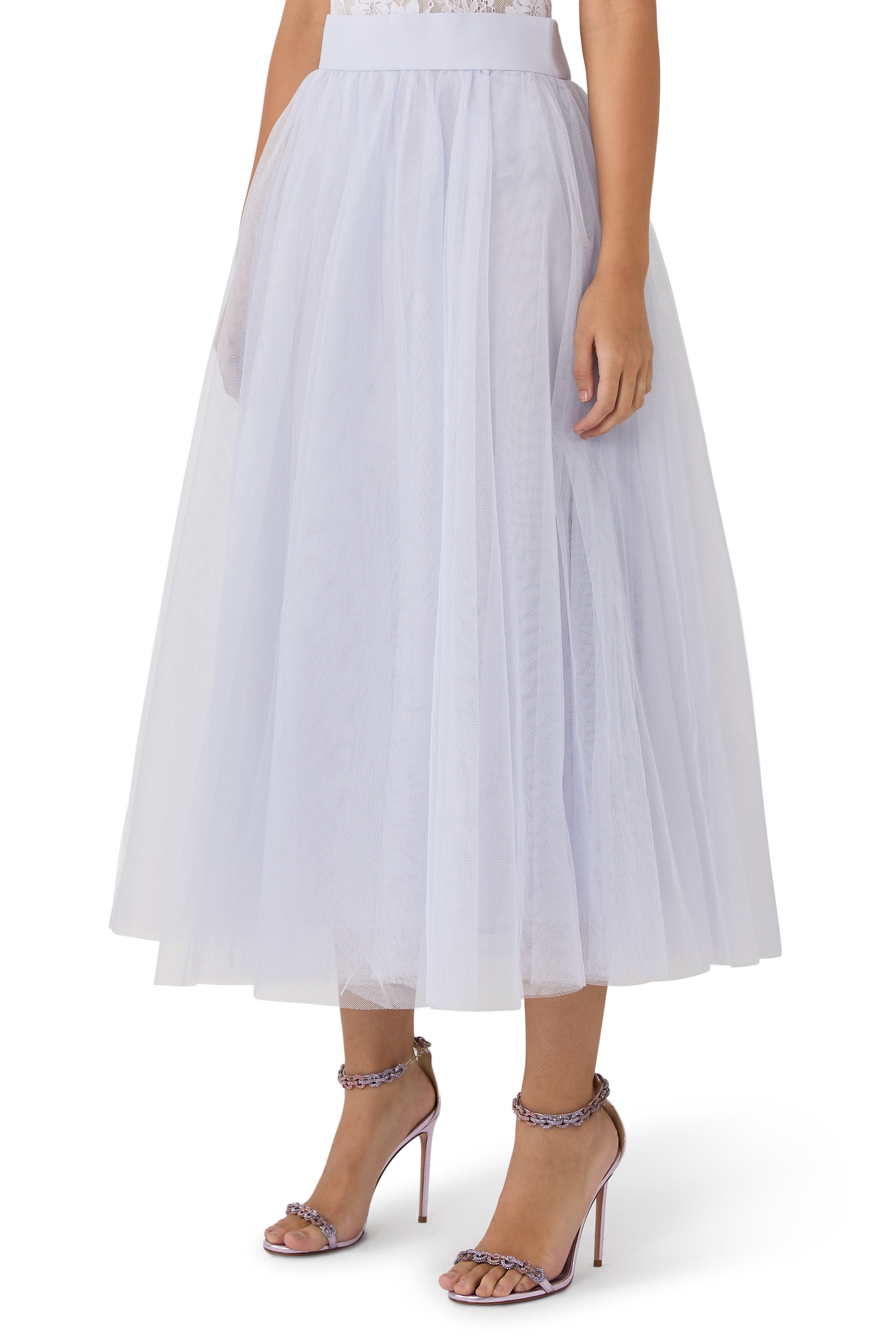 Tulle Midi Skirt