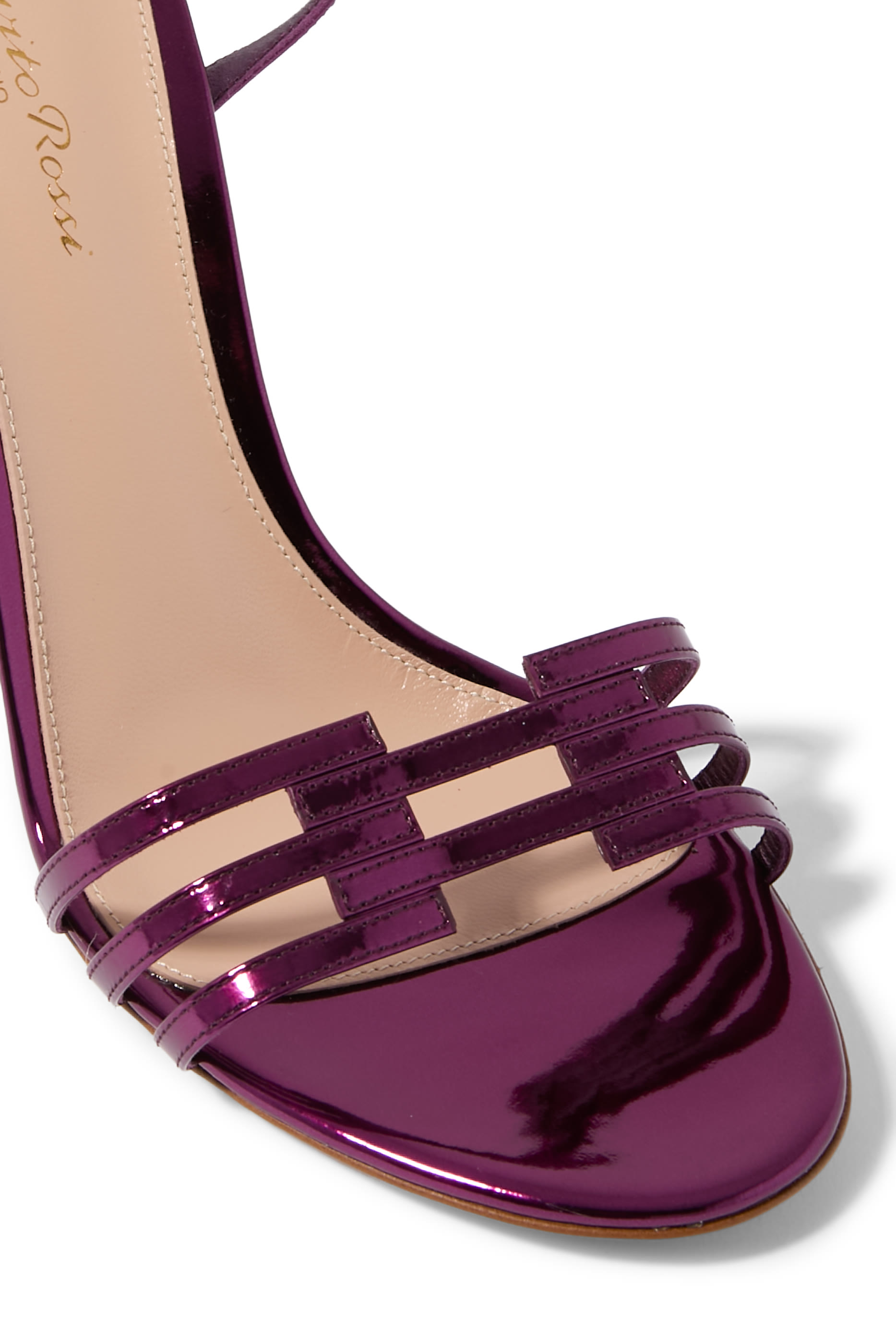 95 Sandals in Metallic Leather