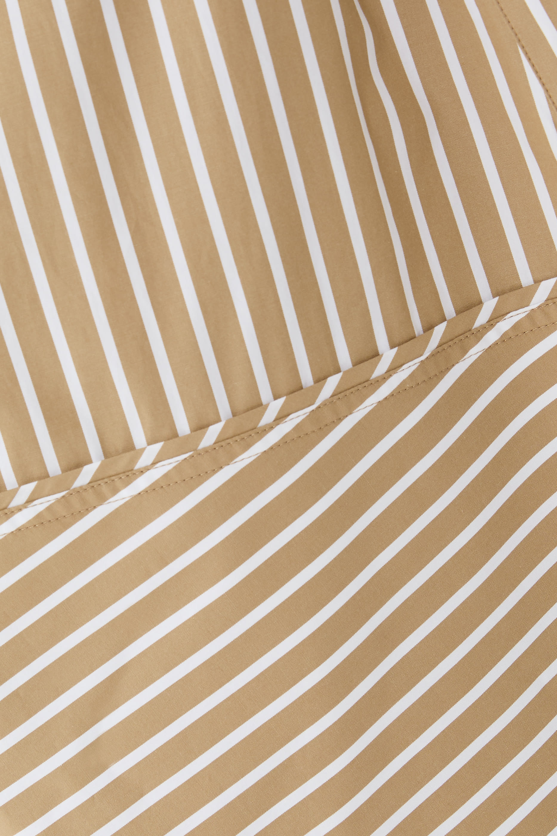 Asymmetrical Stripe Trapeze Shirt