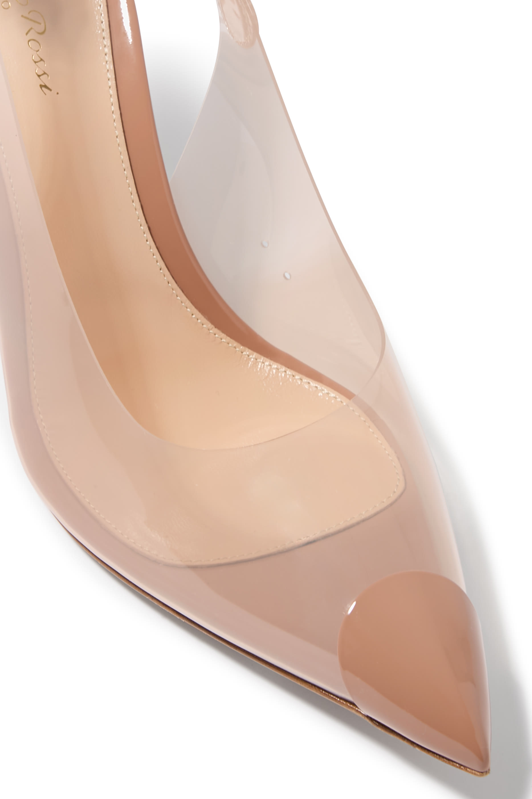 Diana 85 Slingback Pumps in Plexi  Patent