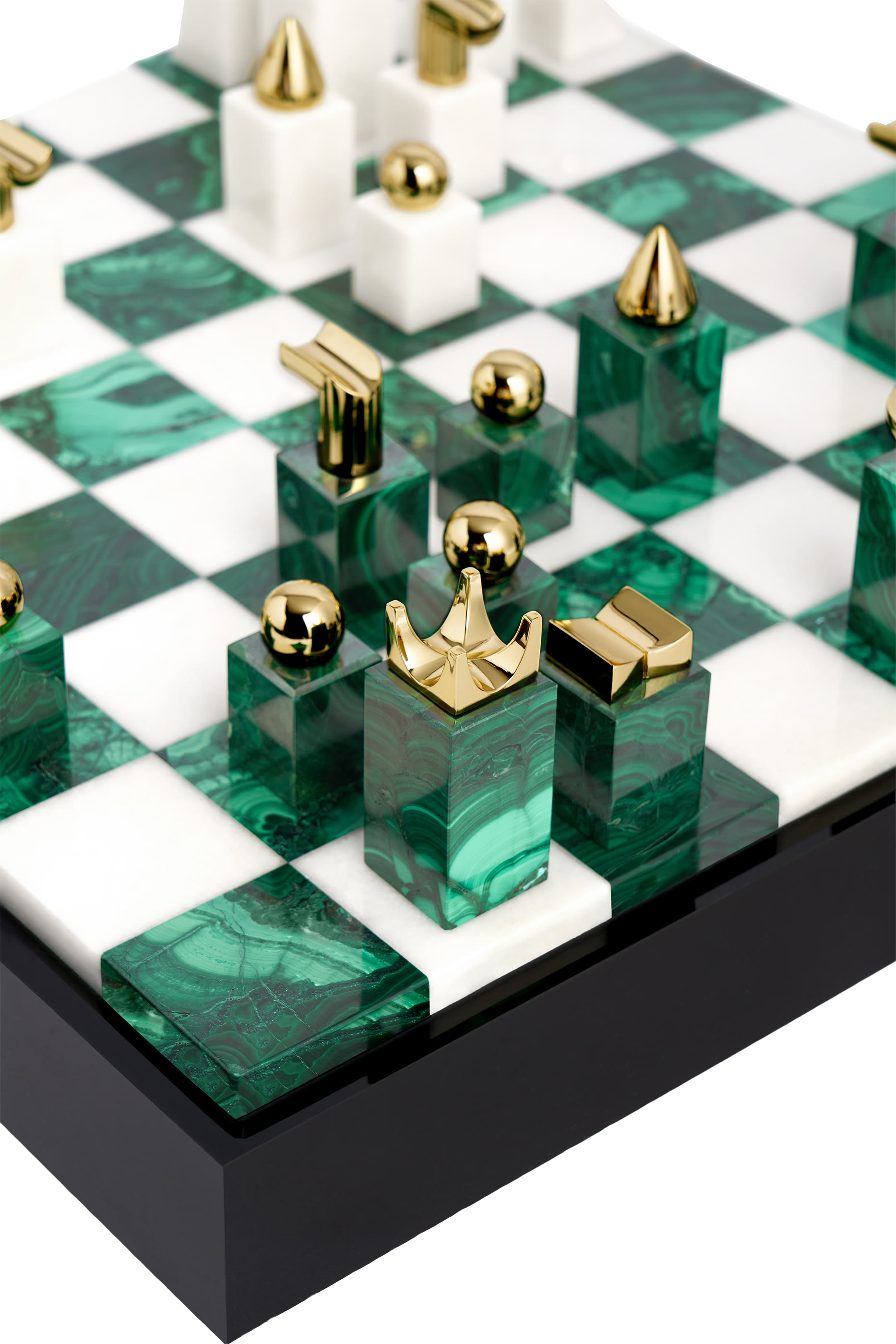 Malachite Chess Set