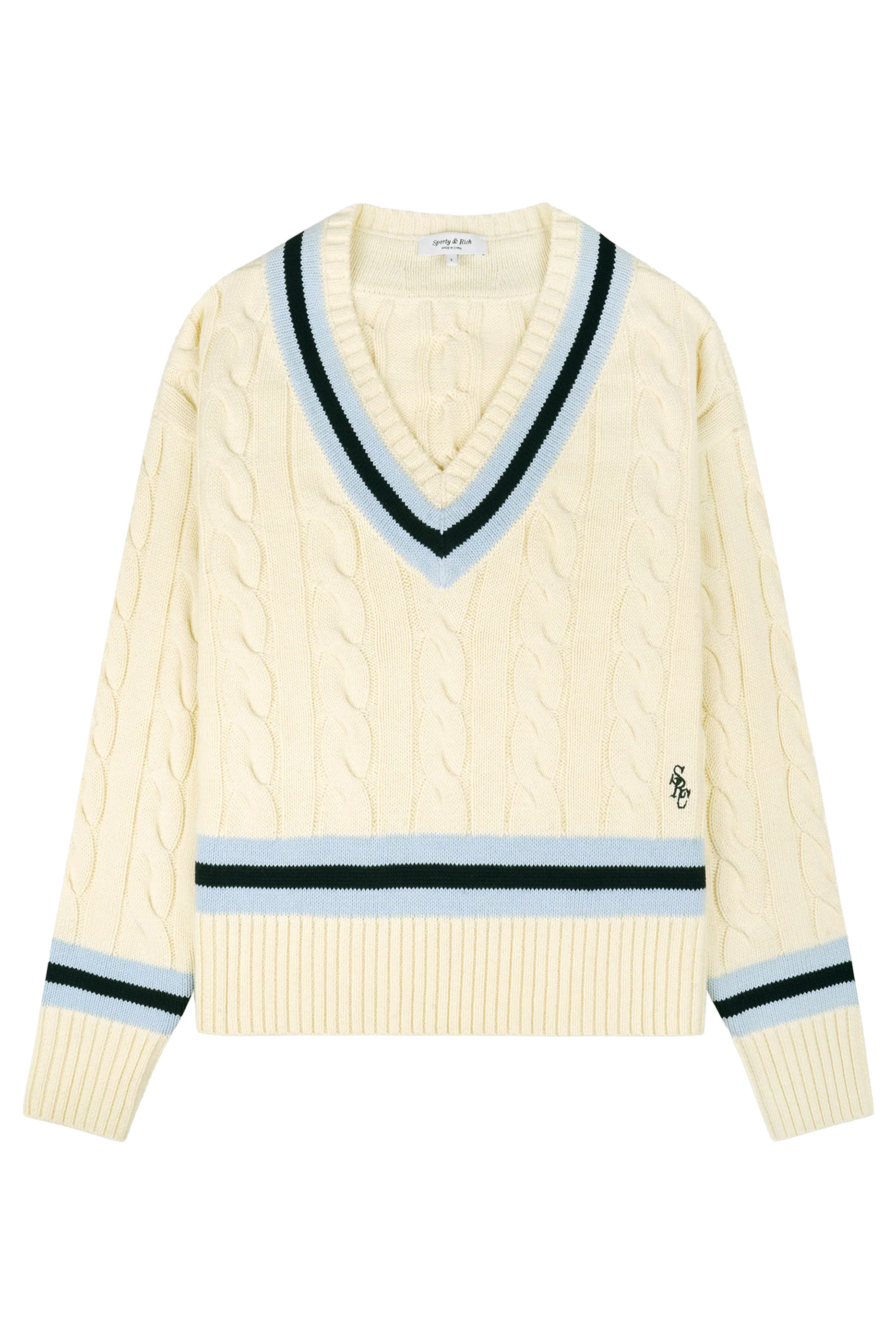SRC Cableknit V-Neck Sweater