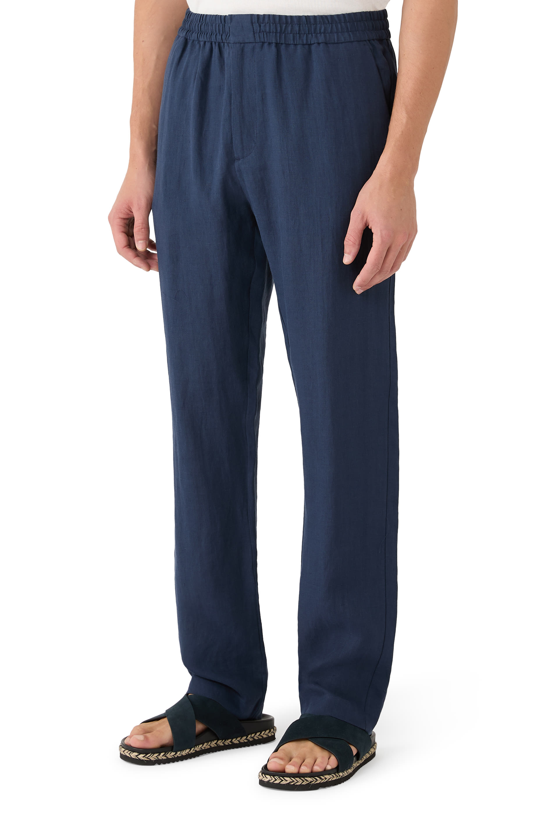 Linen Drawstring Trousers