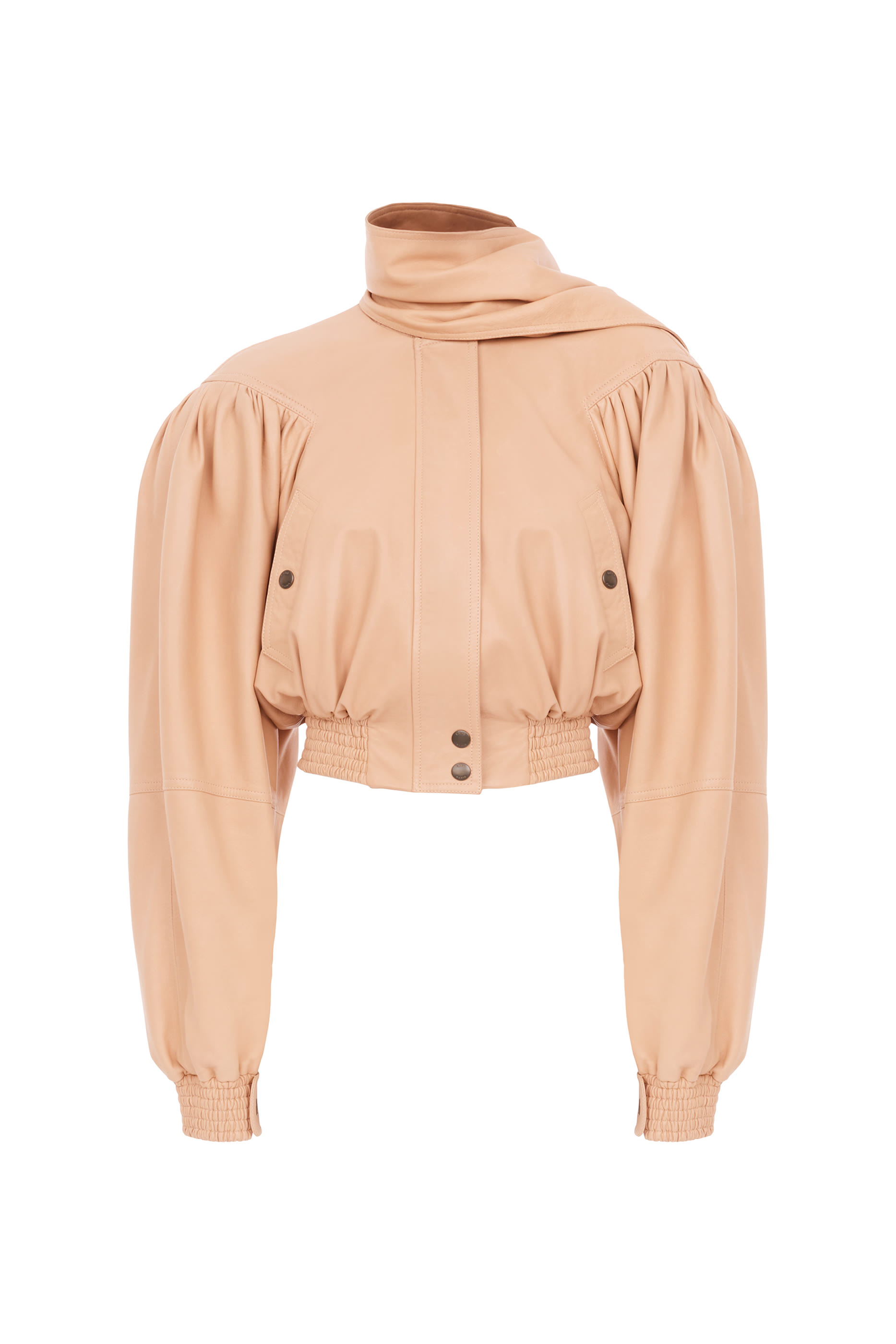 Cropped Scarf Jacket
