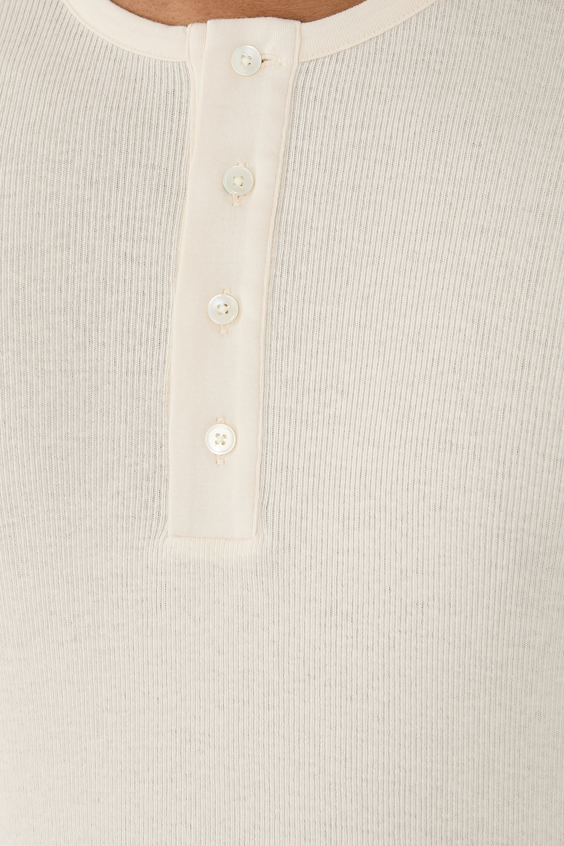 Organic Soft Rib Henley Neck Polo