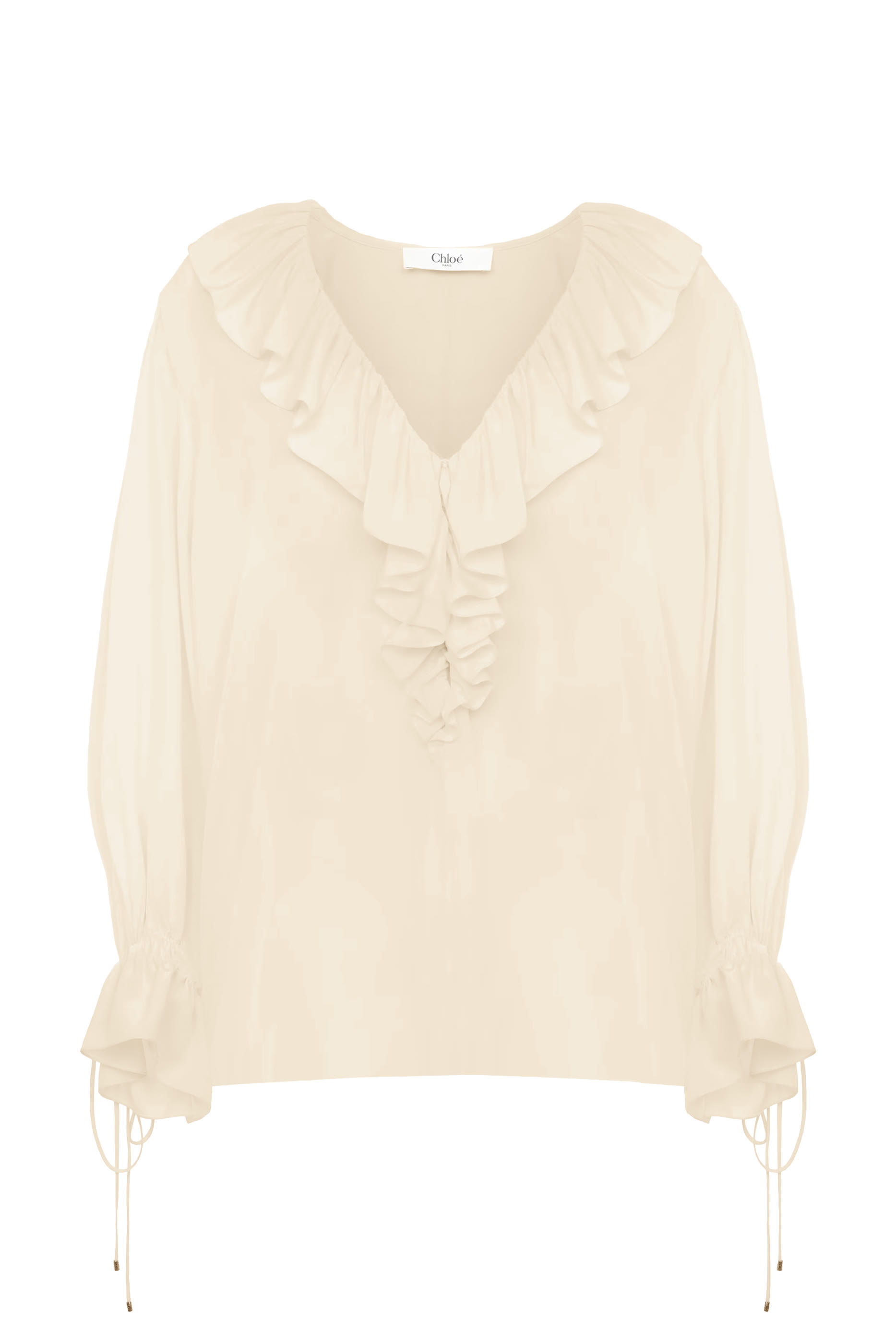 V-Neck Ruffle Top