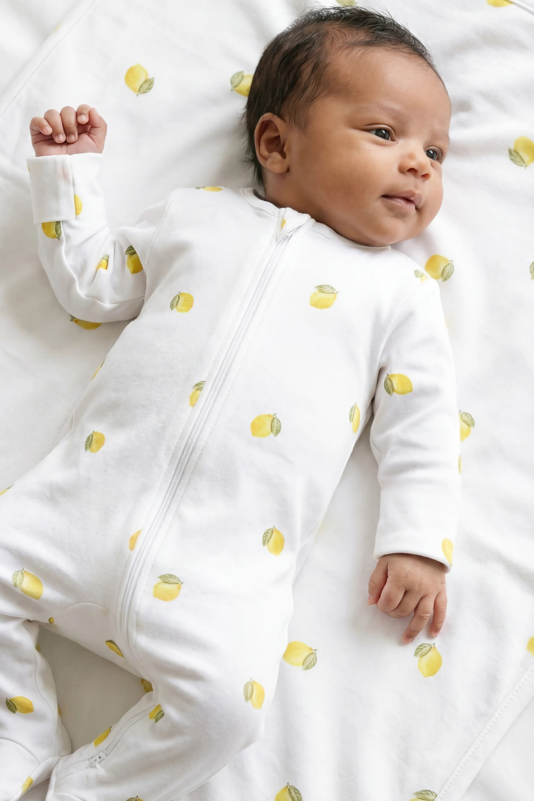 Kids Lemon Print Sleepsuit