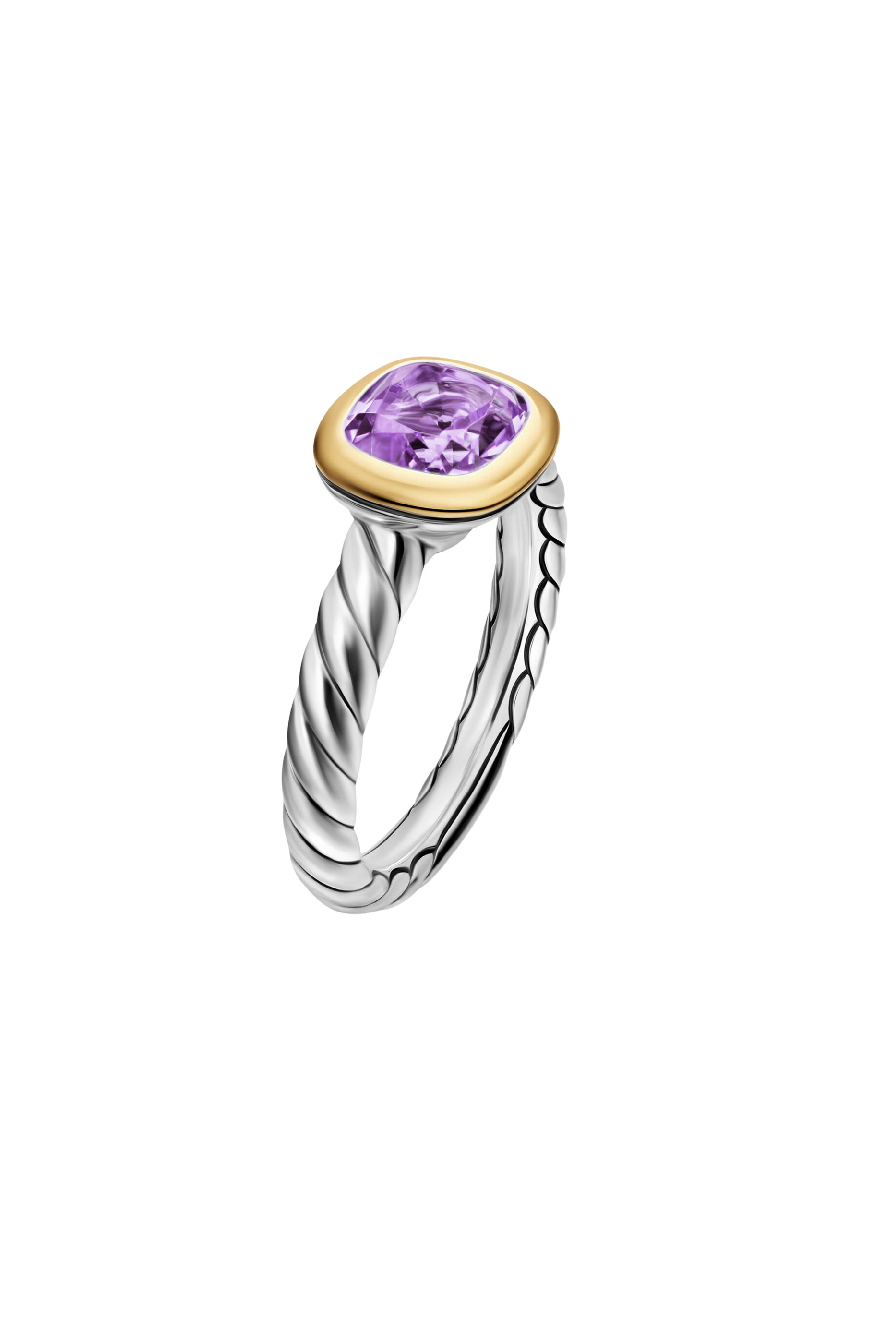   Mercer&reg; Color Stone Ring, Sterling Silver with 18K Yellow Gold  Amethyst 