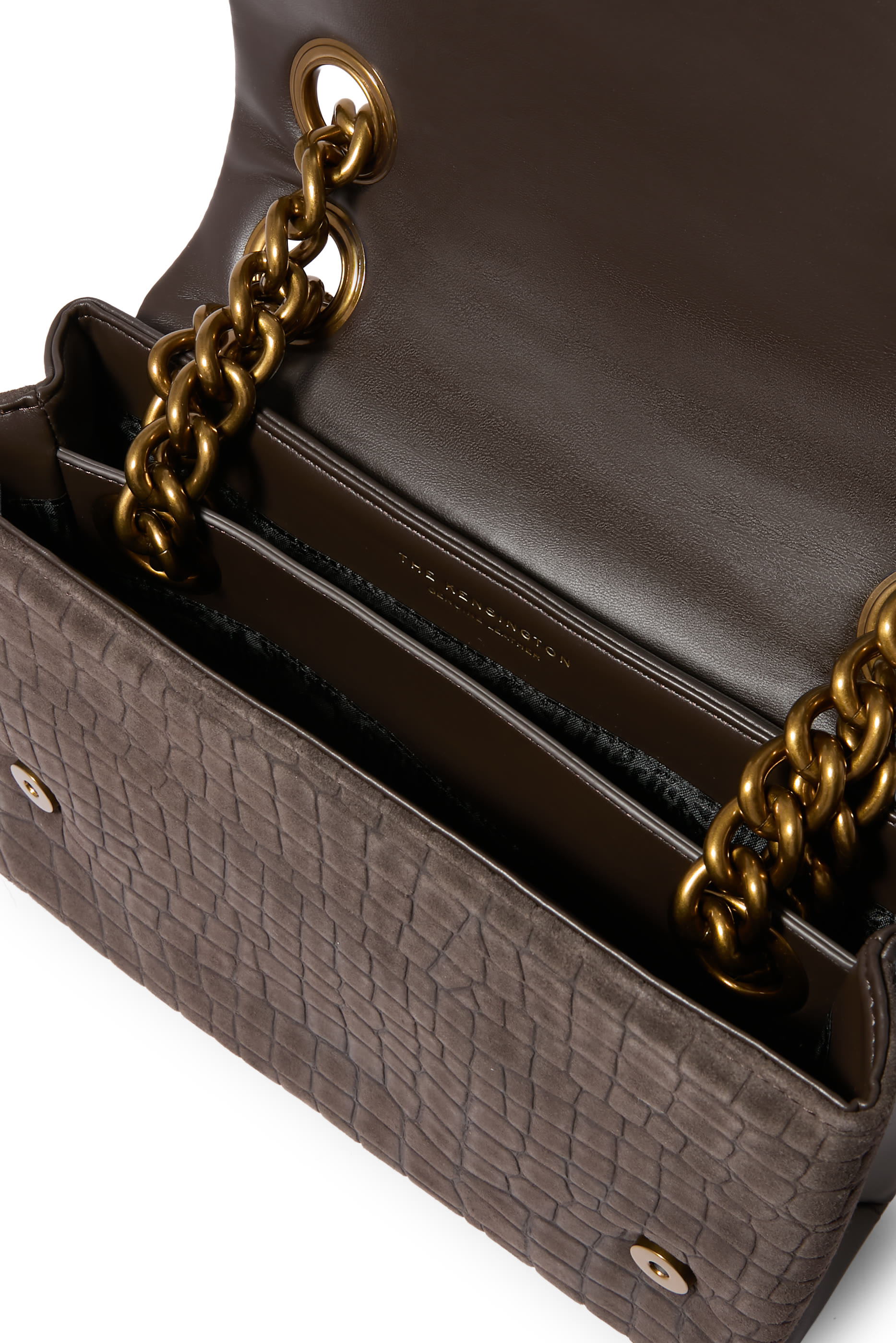 Large Kensington Kurt Suede Shoulder Bag