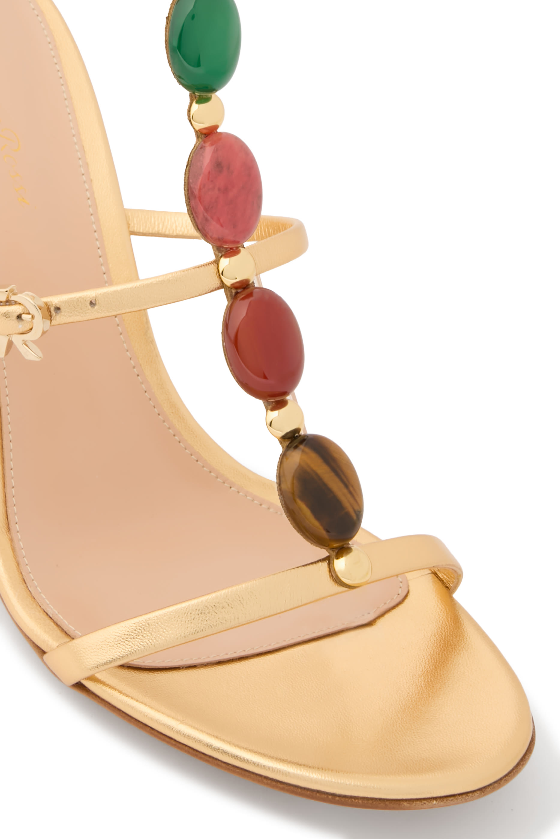 Shanti 105 Sandals in Metallic Leather