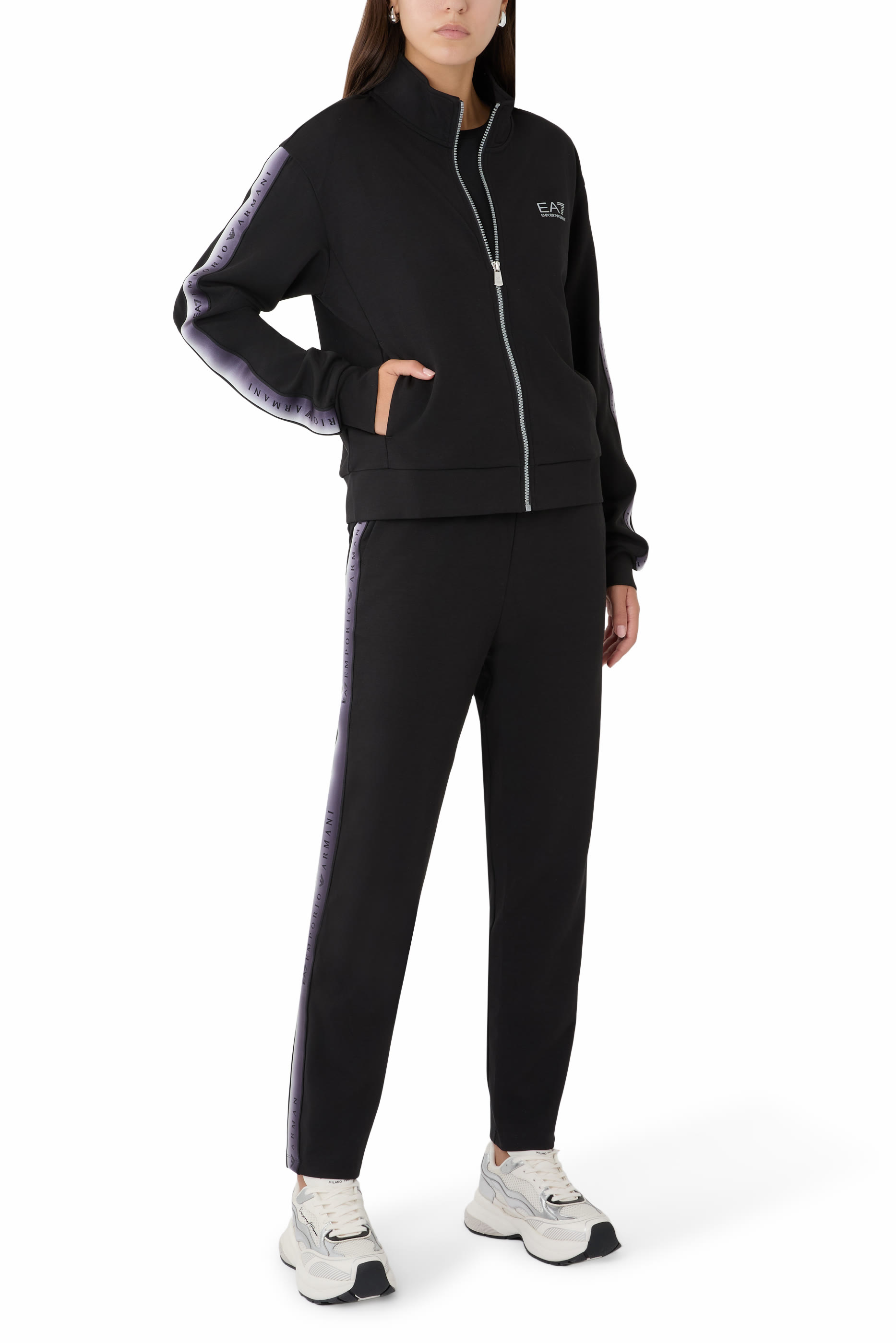 EA7 Logo Tape Tracksuit Set