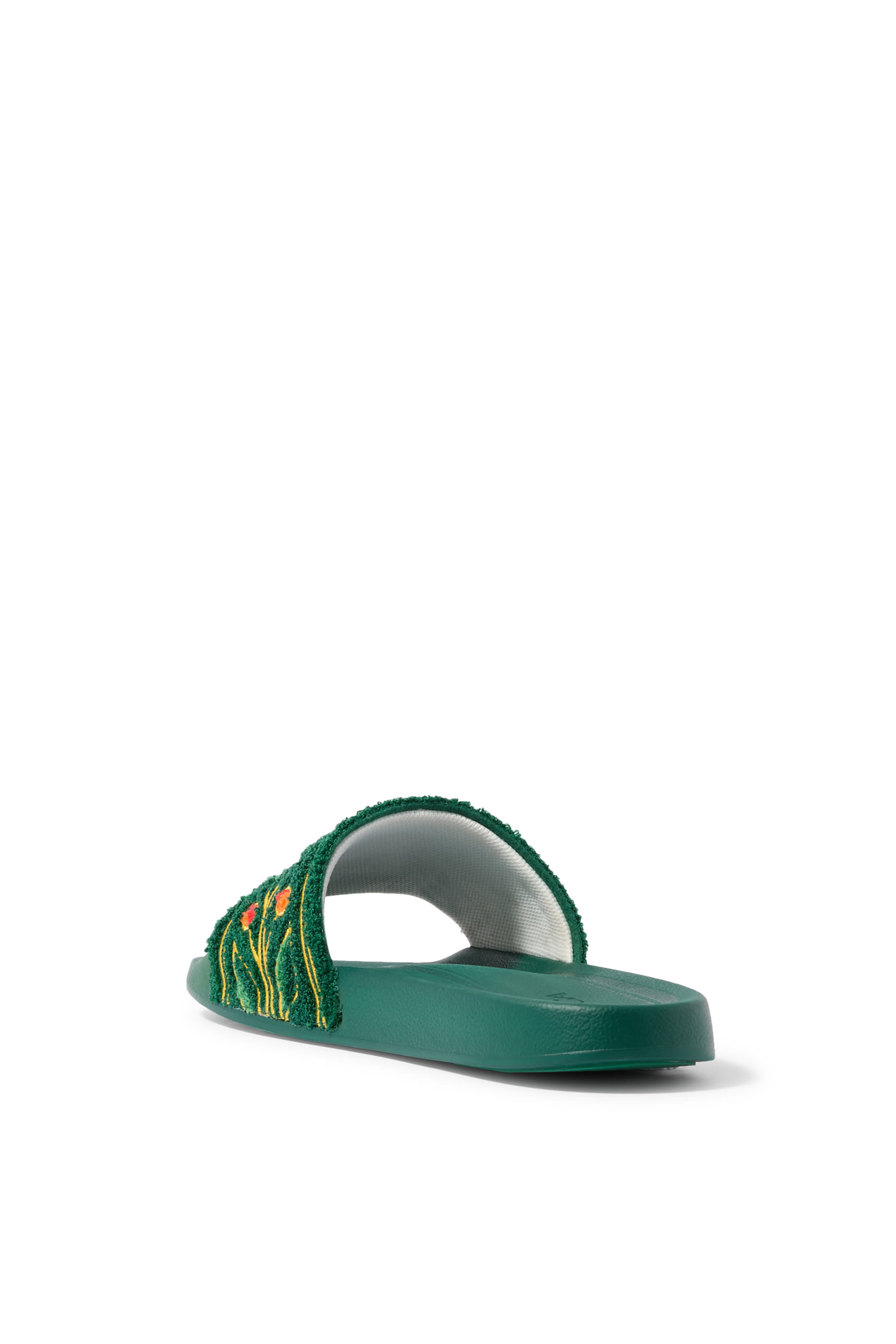 Embroidered Terry Sliders