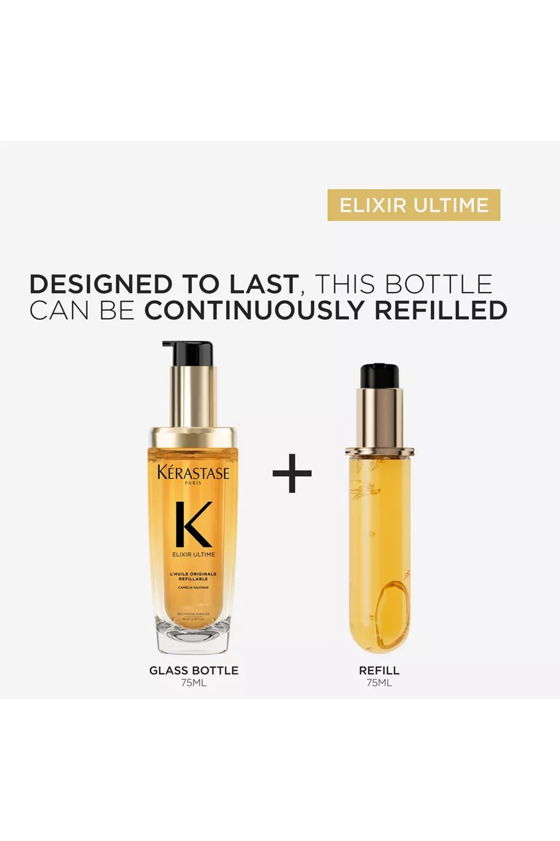 Elixir Ultime Hydrating Hair Oil Refill