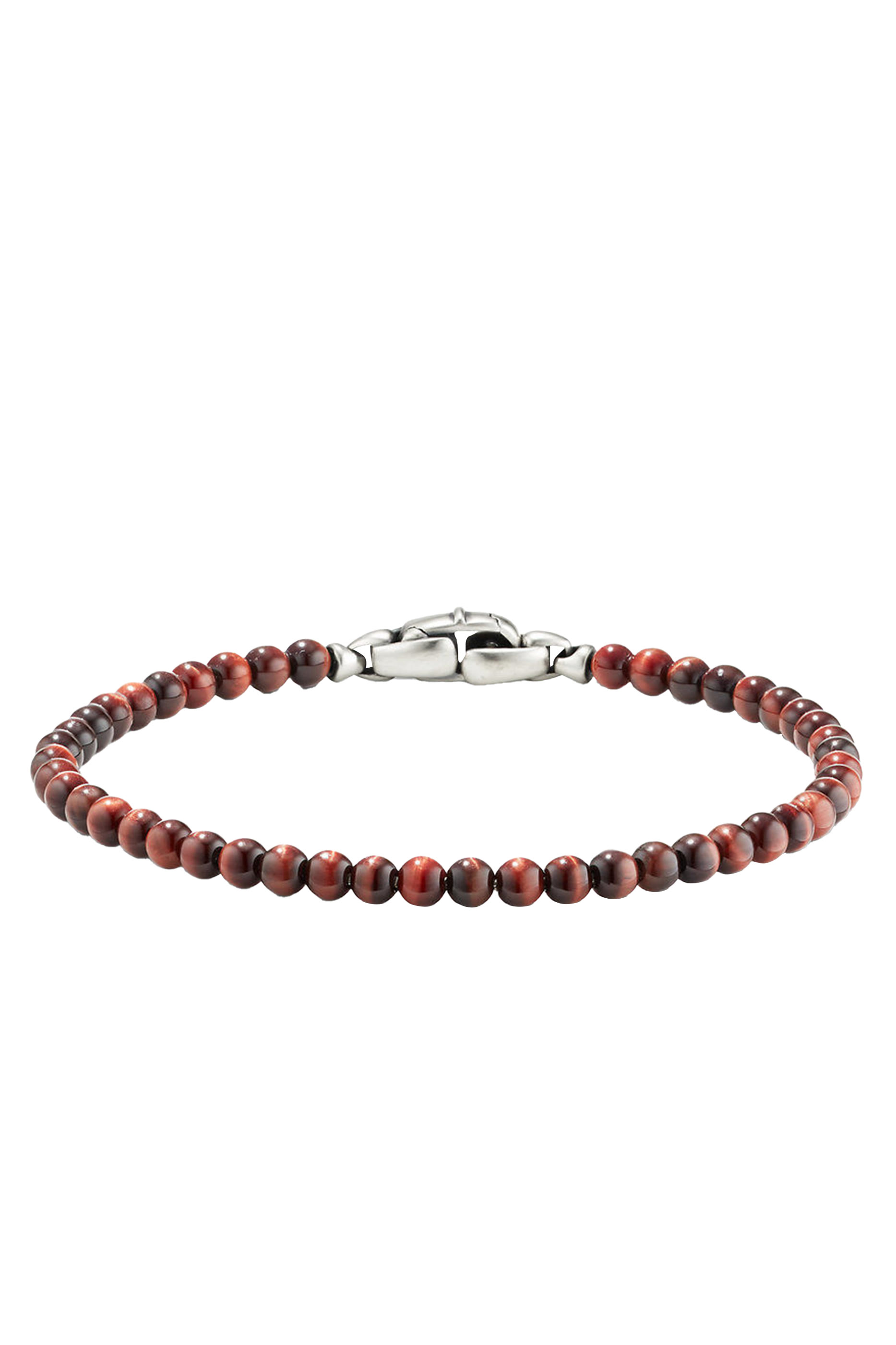 Spiritual Beads Bracelet, Sterling Silver  Tiger's Eye