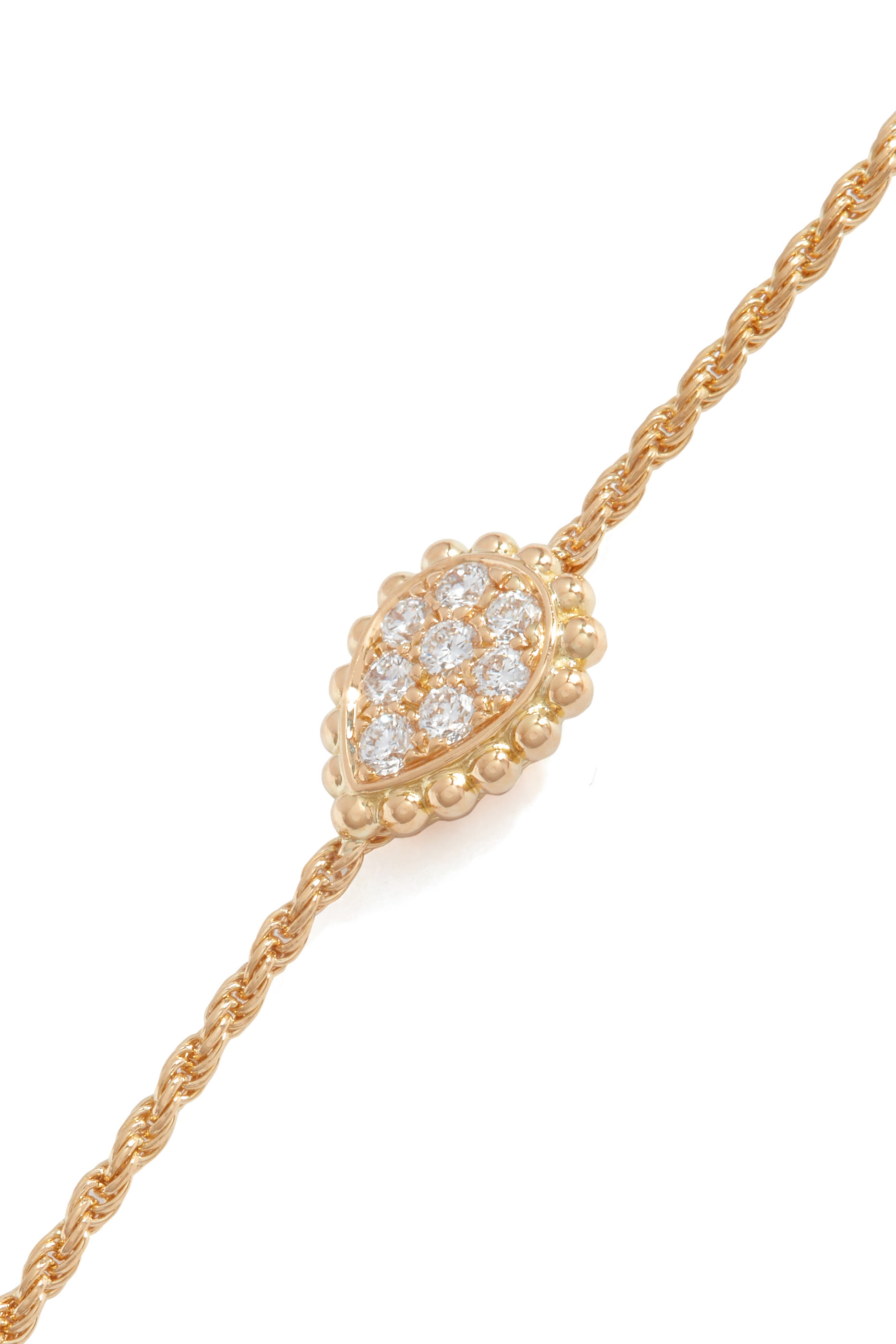 Serpent Boh&egrave;me XS Motif Bracelet, 18K Yellow Gold  Diamonds