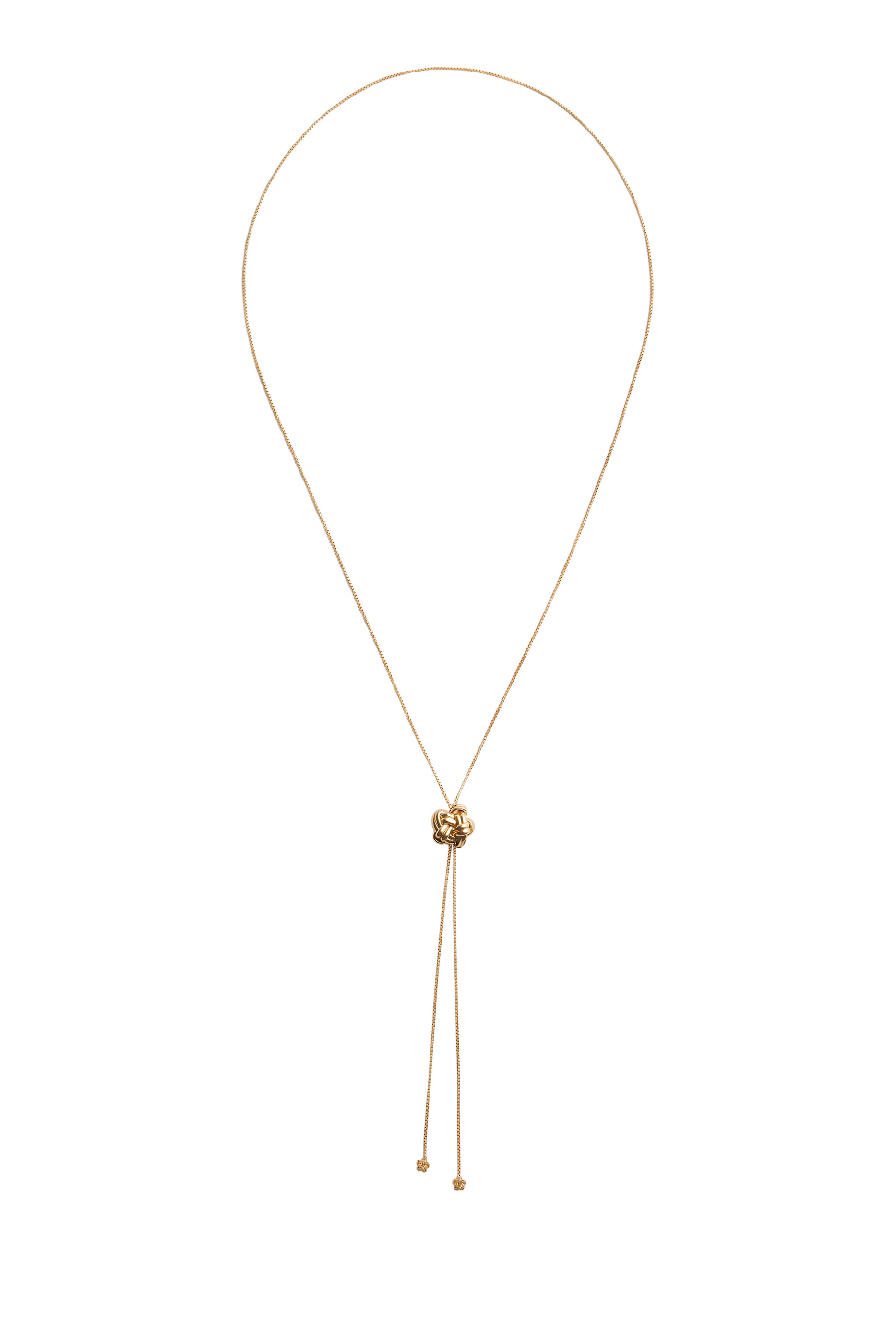 Knot Sliding Necklace, Sterling Silver