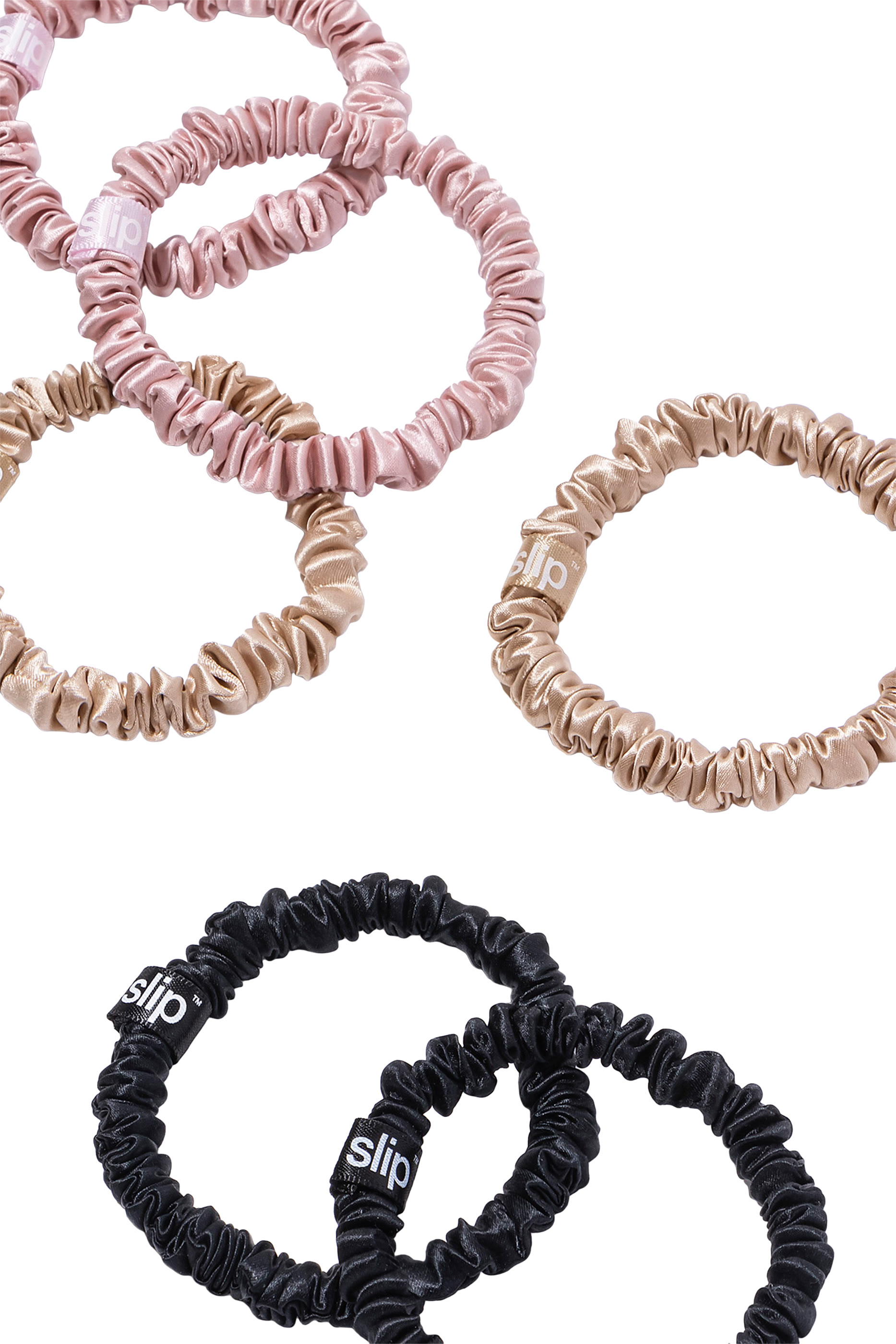 Skinny Scrunchie Set, Pack of 6