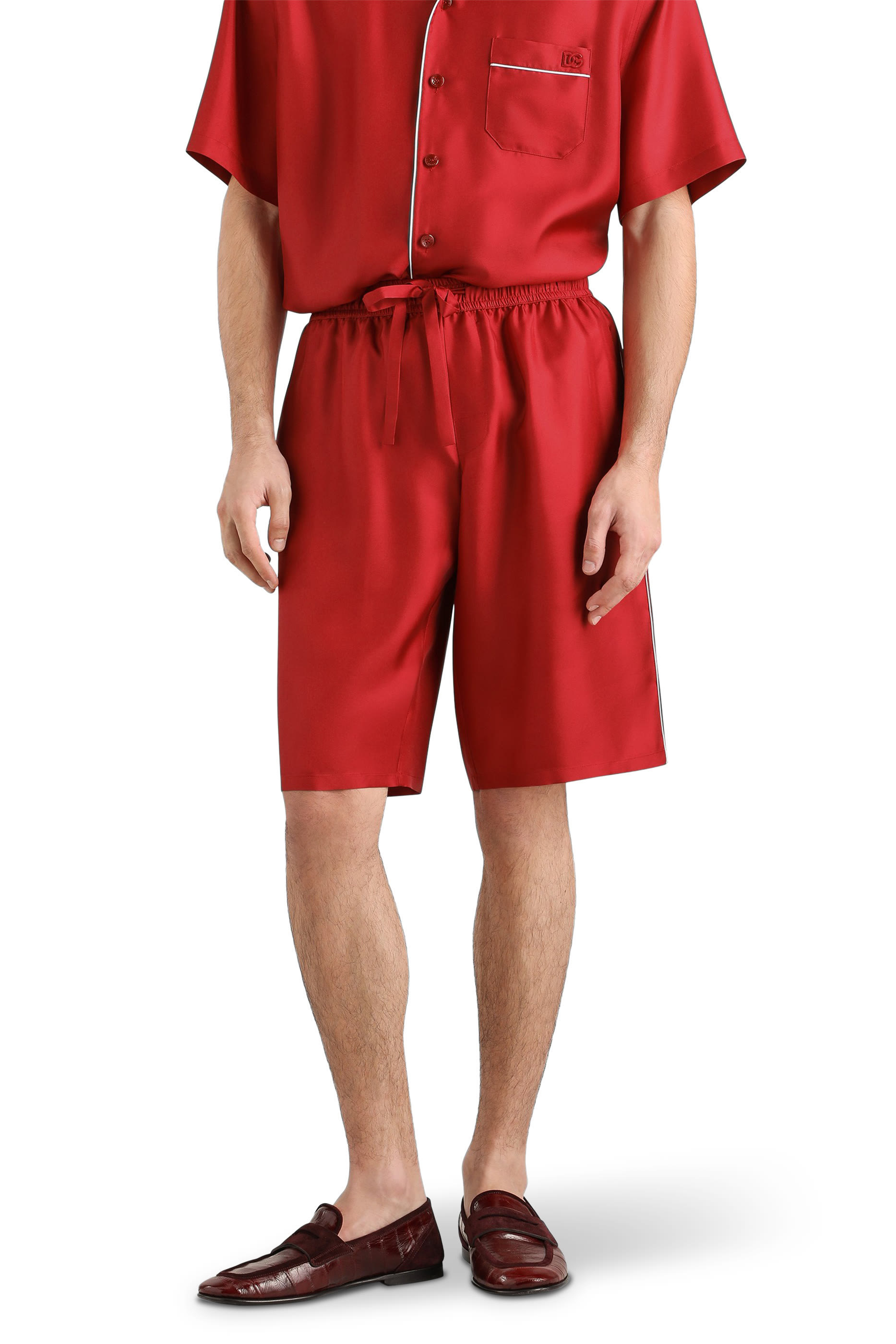 Vanity Silk Twill Bermuda Shorts