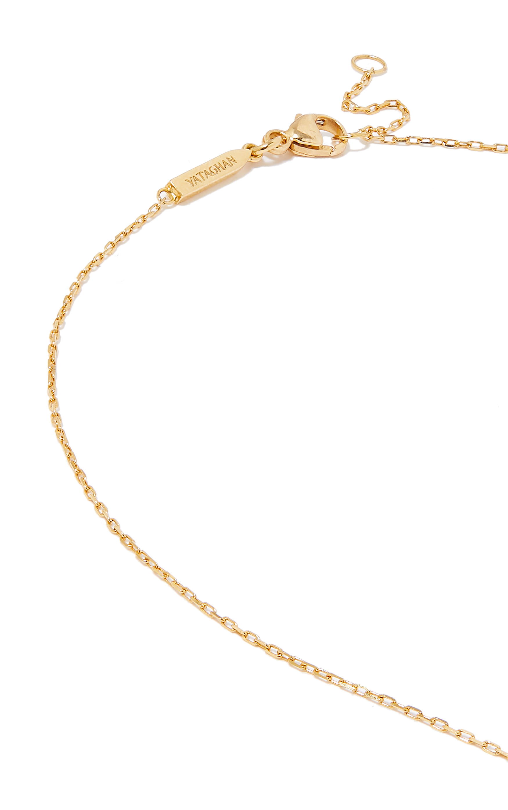  Curve Full Small Necklace, 18K Yellow Gold  Diamonds