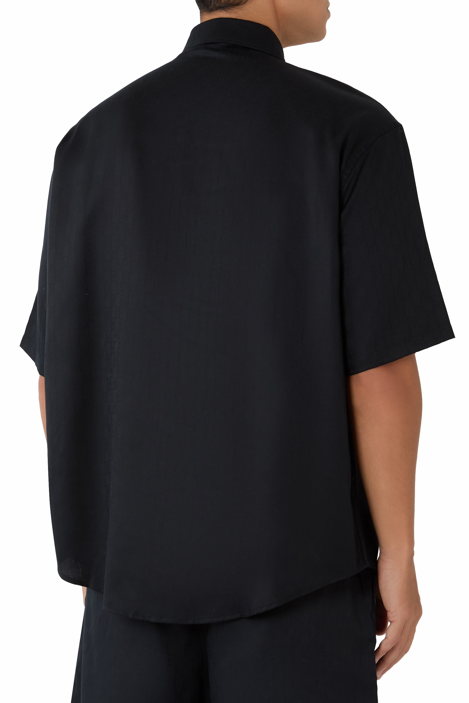 Geometric Lyocell Jacquard Shirt