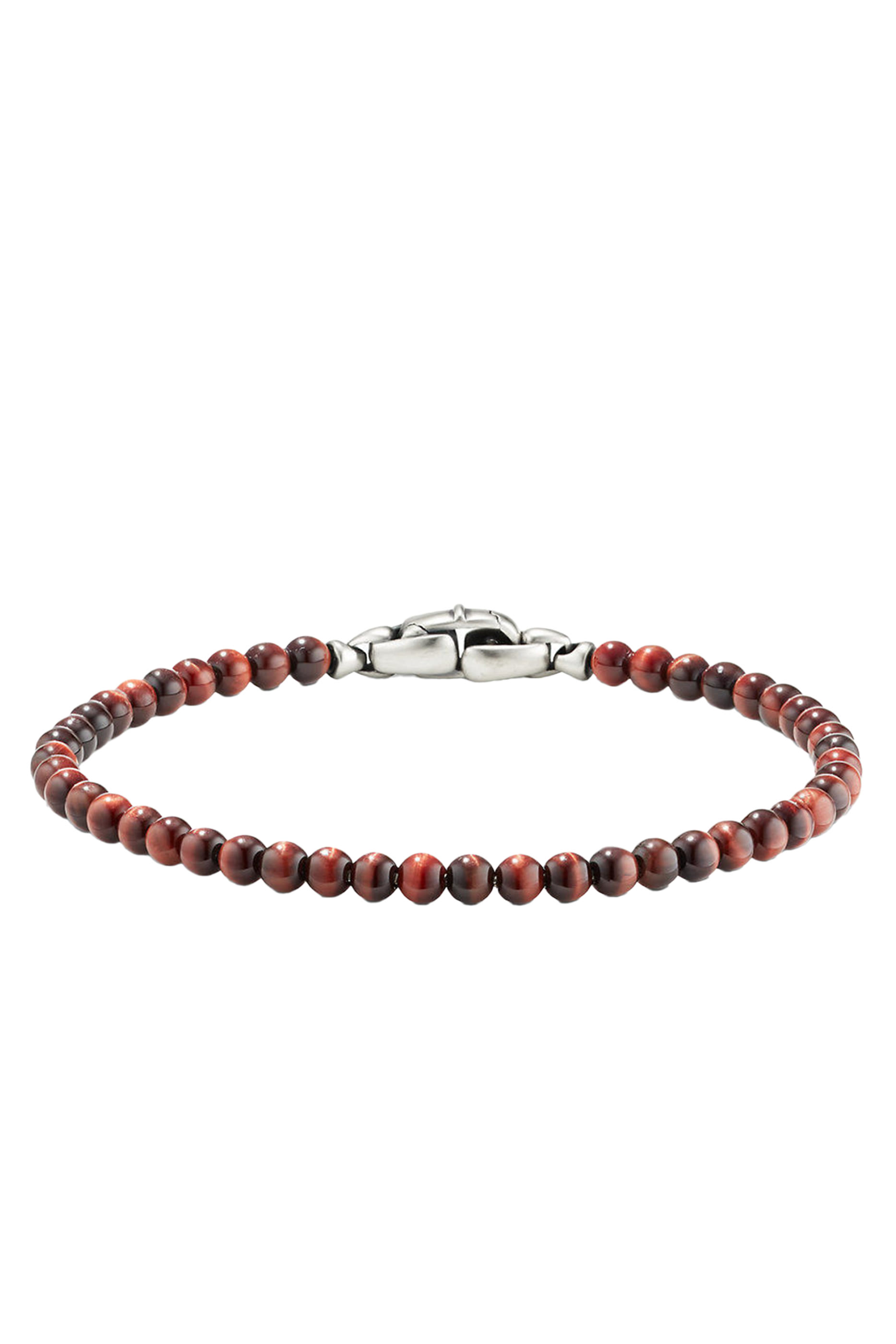 Spiritual Beads Bracelet, Sterling Silver  Tiger's Eye