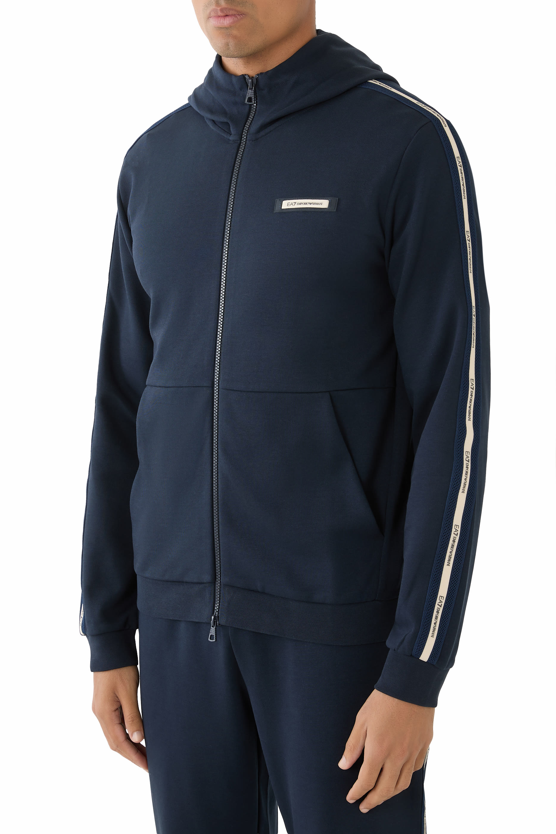 Logo Series Interlock Hooded Sweatshirt