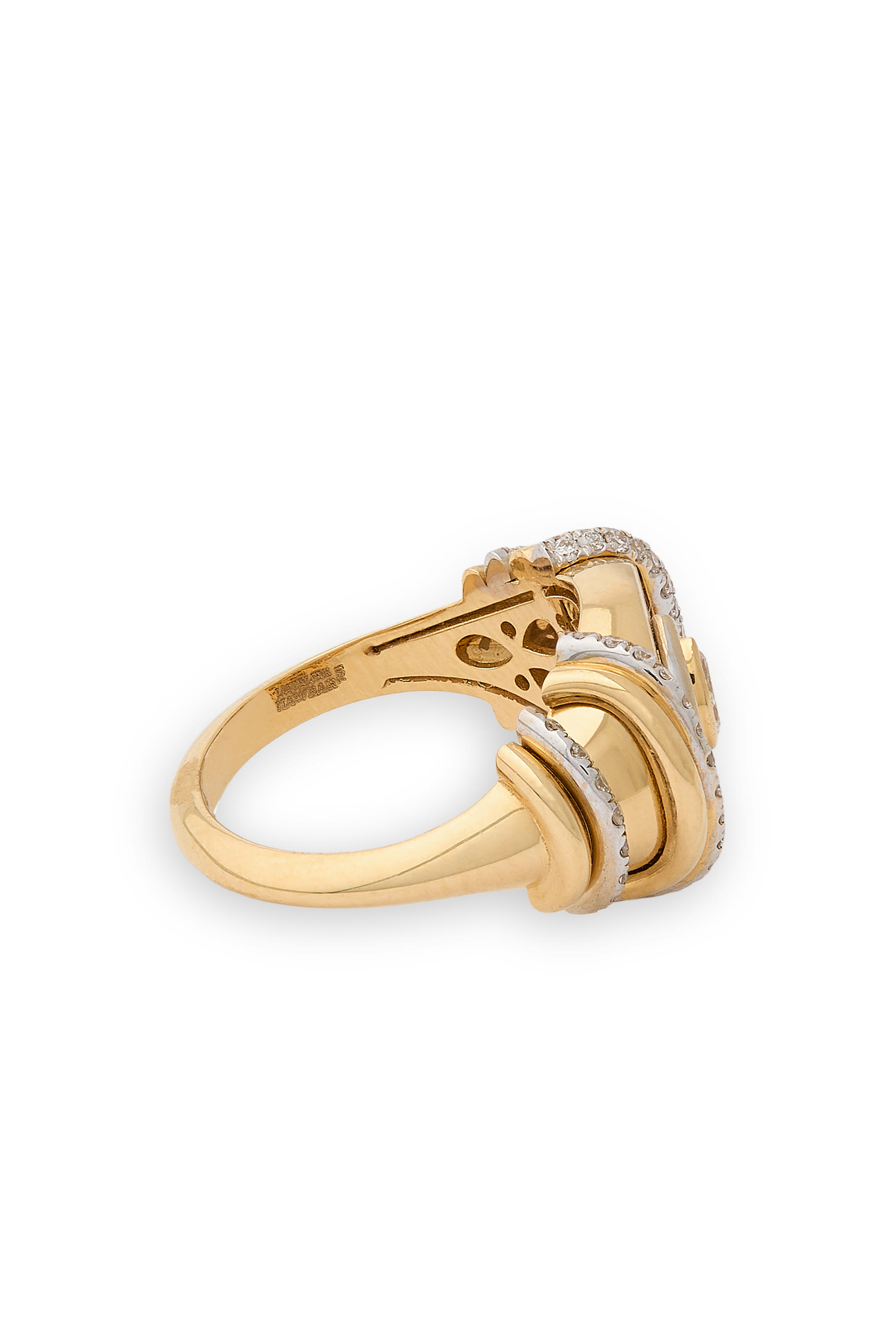 Fortune Pinky Ring, 18K Yellow Gold  Diamonds